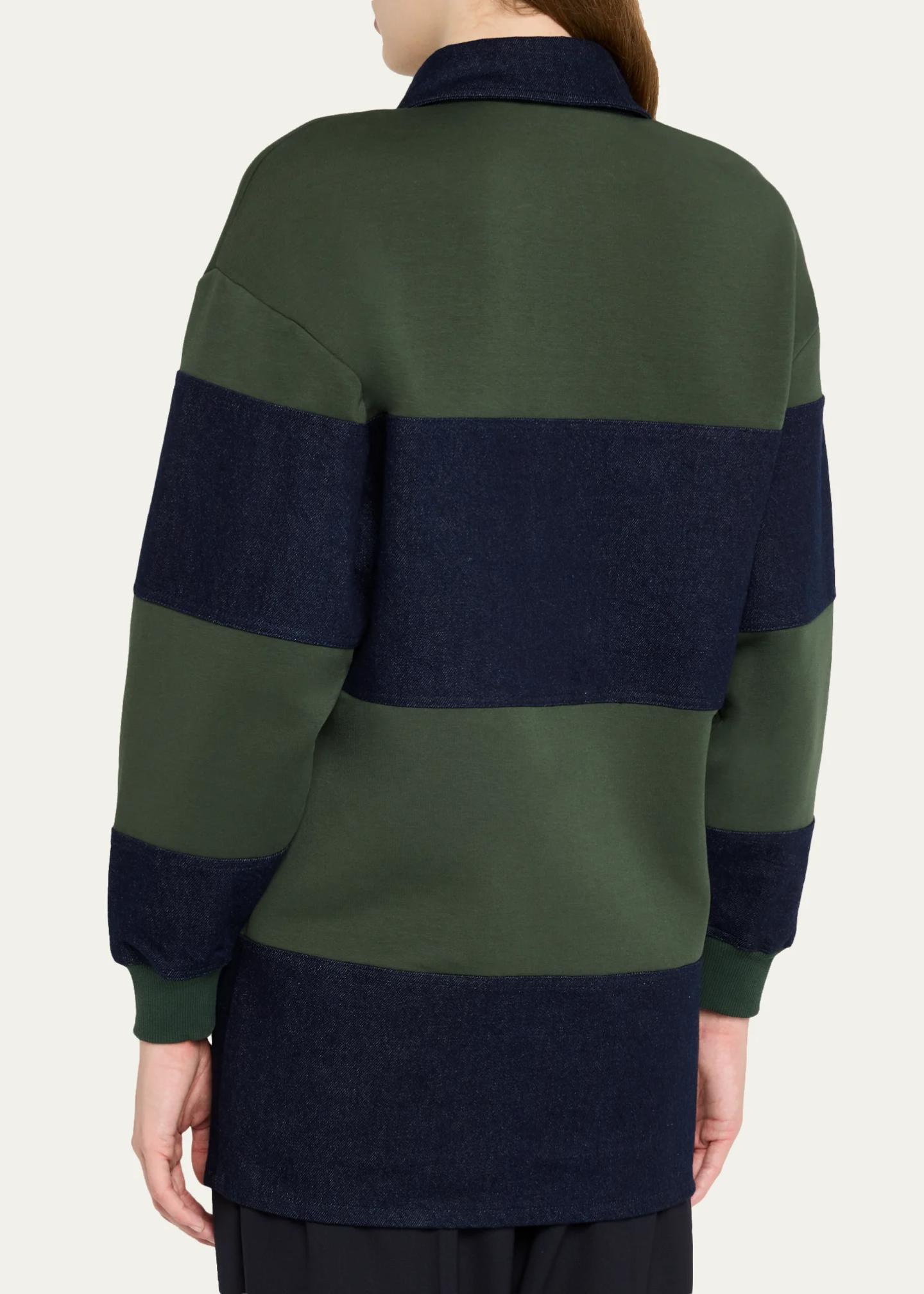 SEROYA Elaria Stripe Polo Tunic Mini Dress - Bergdorf Goodman