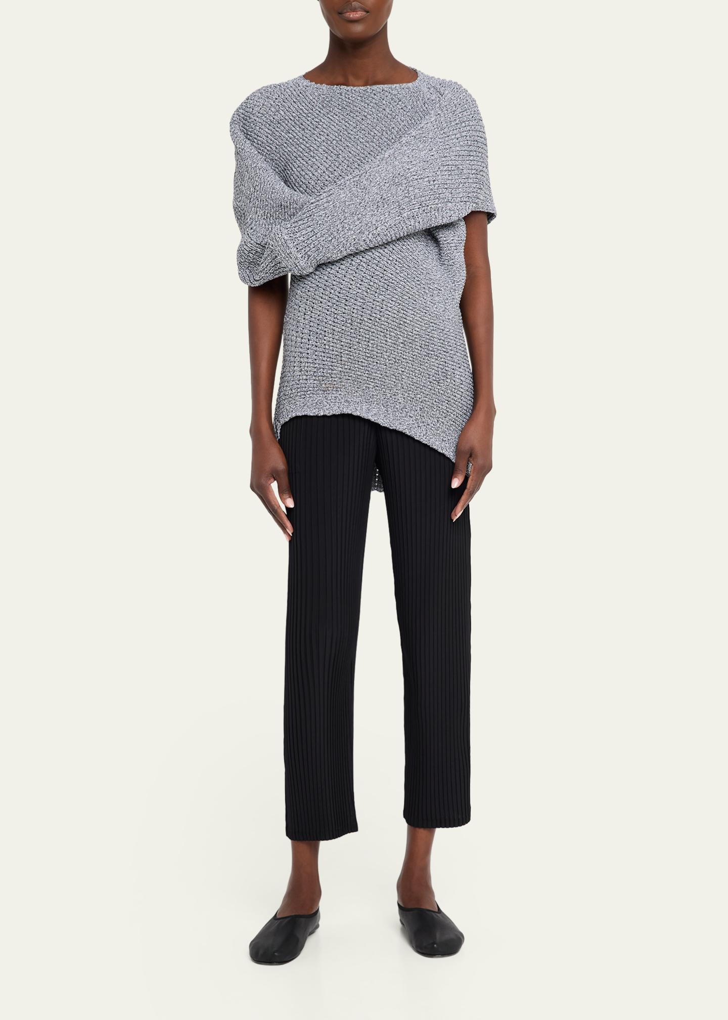 Issey Miyake Found Stone Short-Sleeve Mesh-Knit Top - Bergdorf Goodman