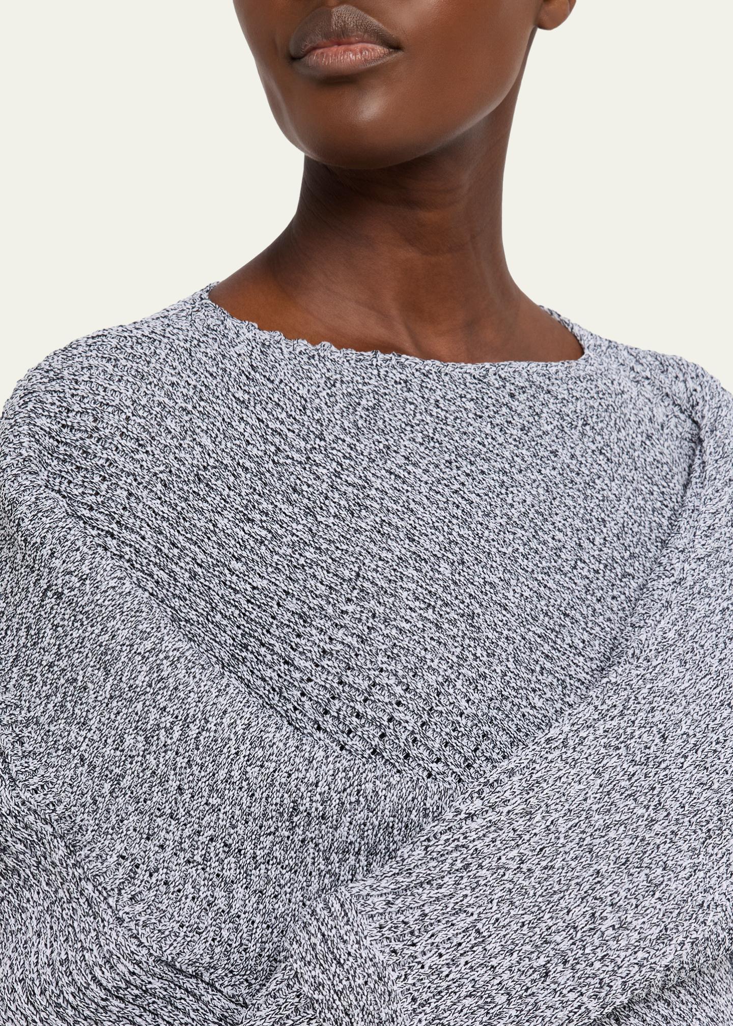 Issey Miyake Found Stone Short-Sleeve Mesh-Knit Top - Bergdorf Goodman