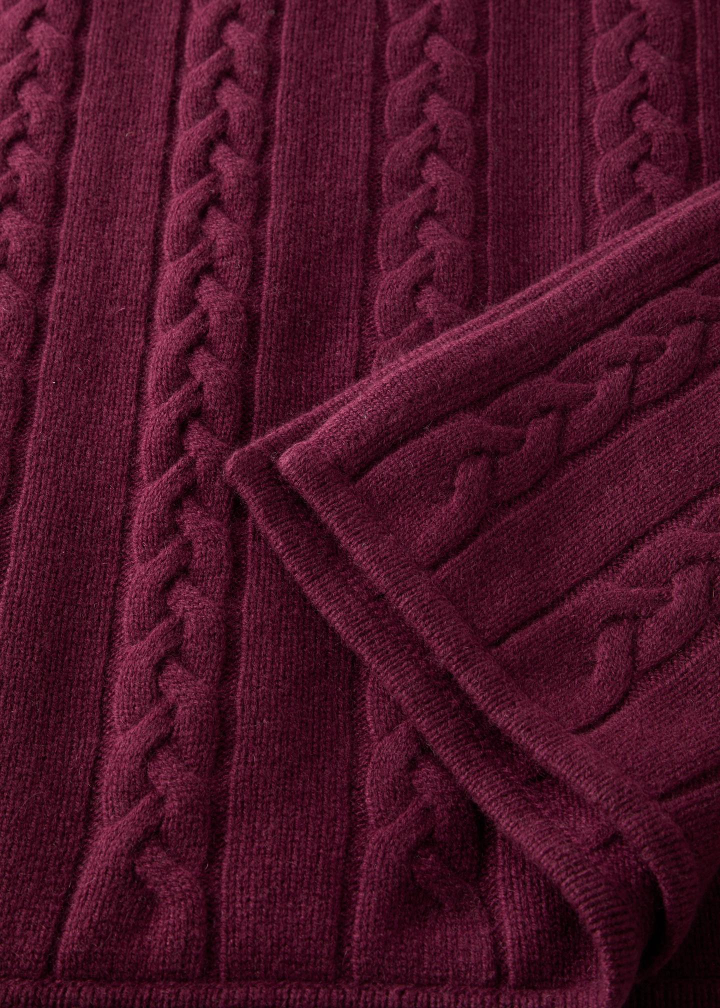 TSE Cashmere Cashmere Cable-Knit Throw Blanket - Bergdorf Goodman