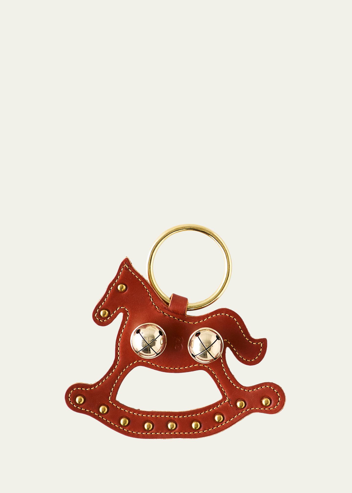 Belsnickel Enterprises 2 Brass Bells on Leather Rocking Horse Door ...