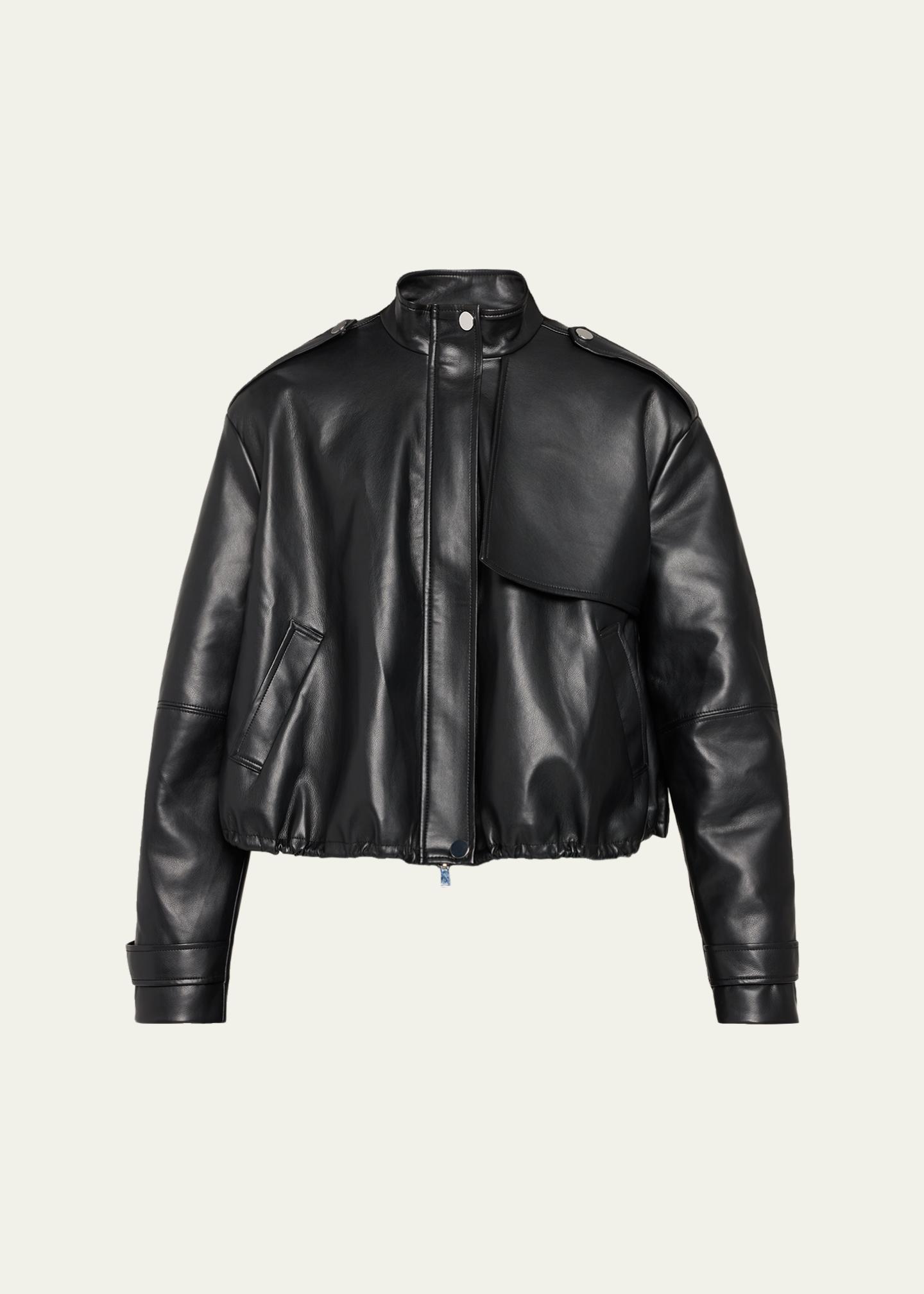 Toccin Alyssa Stand-Collar Faux Leather Jacket - Bergdorf Goodman