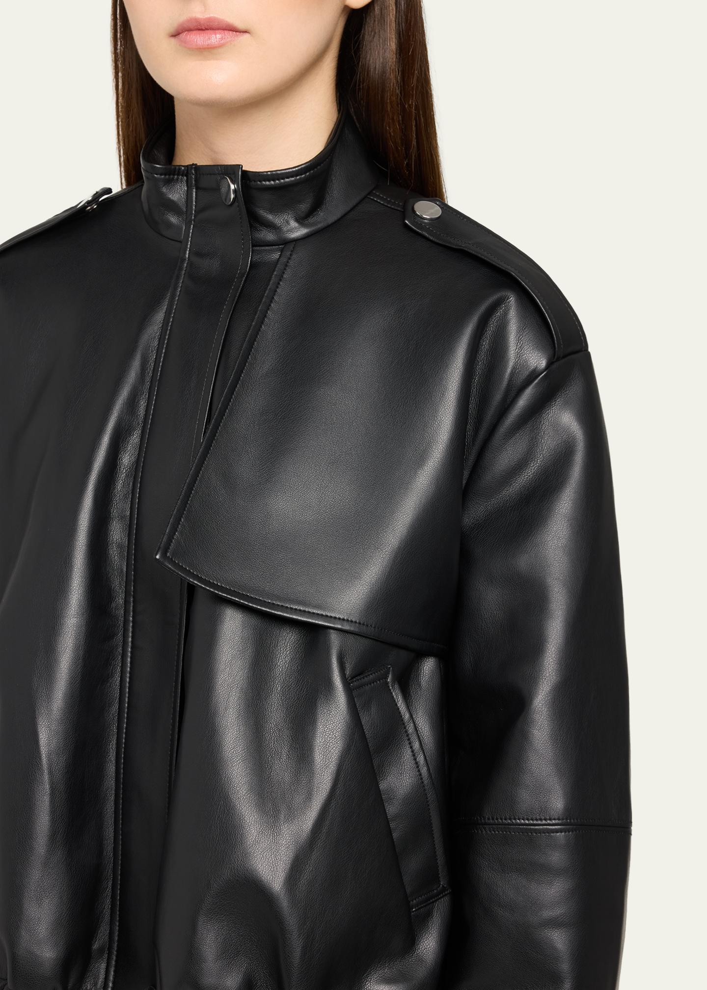 Toccin Alyssa Stand-Collar Faux Leather Jacket - Bergdorf Goodman