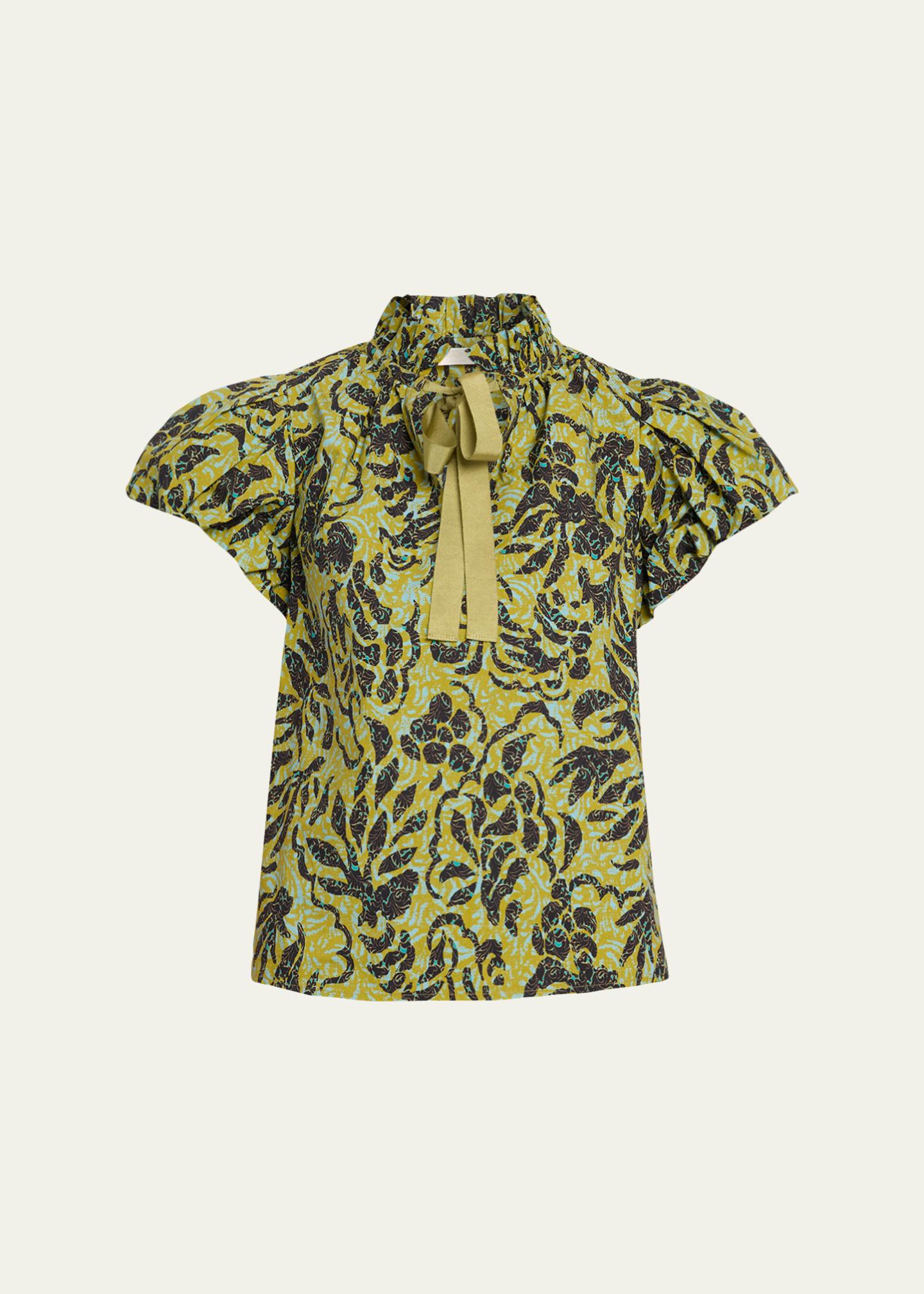 Ulla Johnson Estela Batik Floral Blouse - Bergdorf Goodman