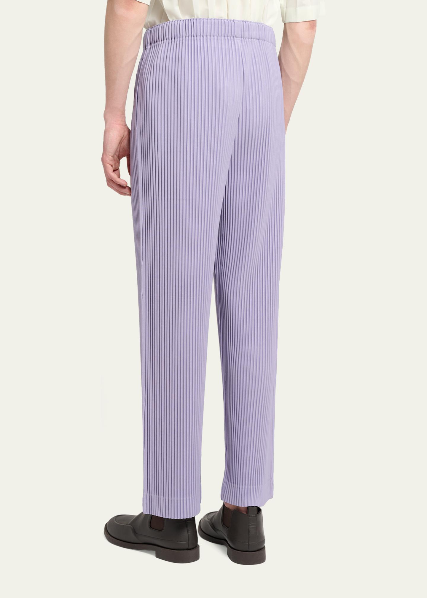 HOMME PLISSÉ ISSEY MIYAKE Homme Plissé Issey Miyake Men's Pleated Straight Leg Pull-On Pants