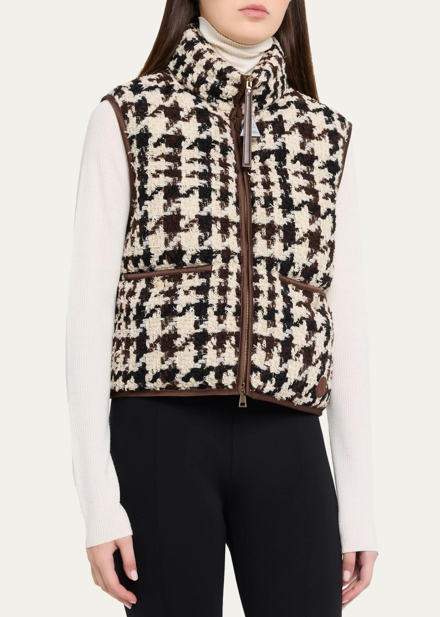 Moncler Emotionnalite Tweed Down Vest - Bergdorf Goodman