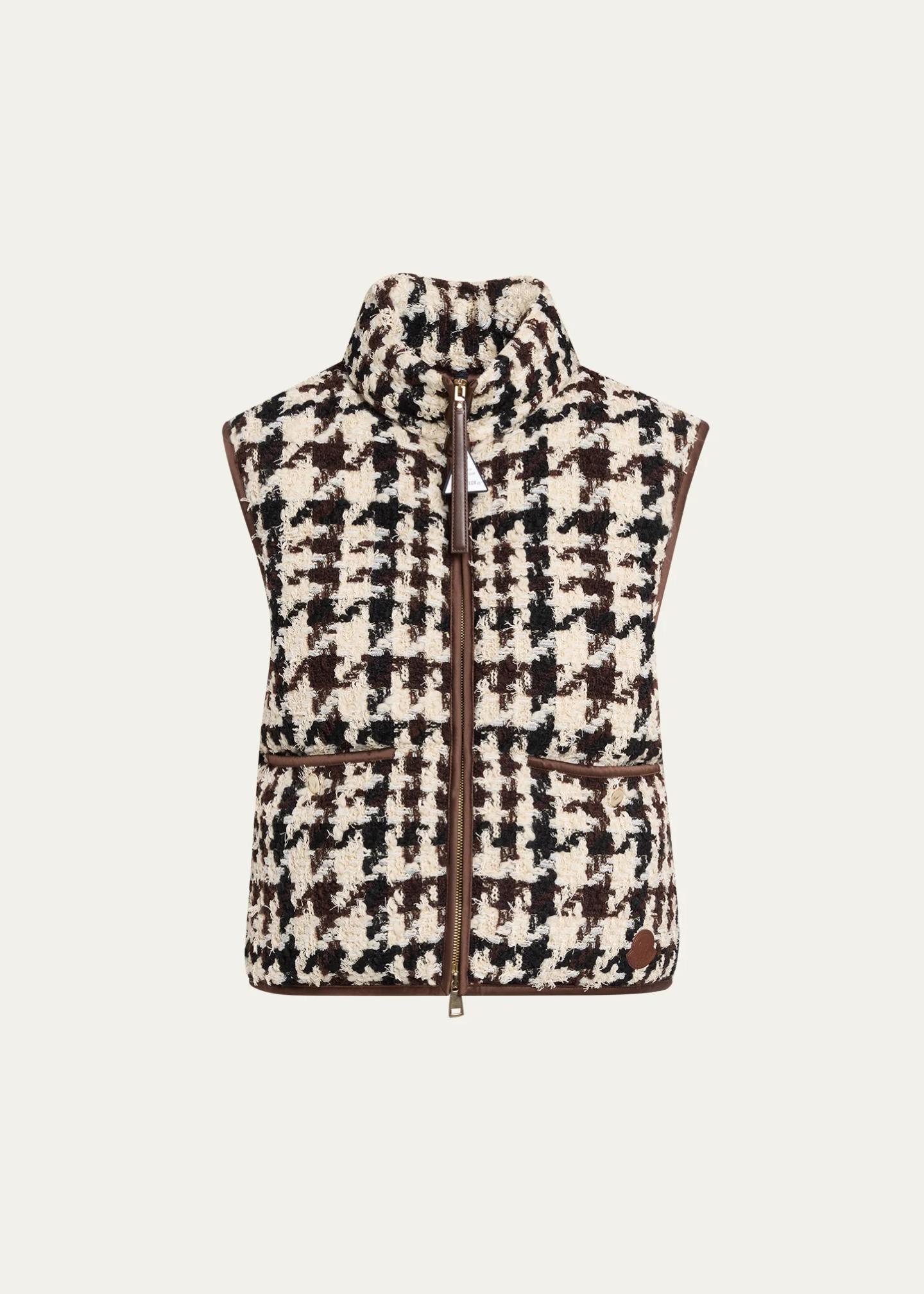 Moncler Emotionnalite Tweed Down Vest - Bergdorf Goodman