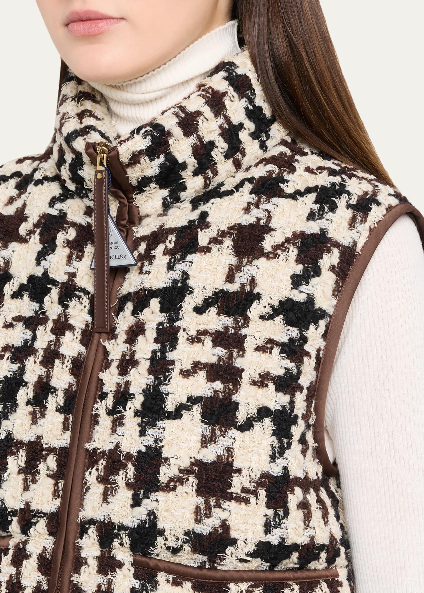 Moncler Emotionnalite Tweed Down Vest - Bergdorf Goodman