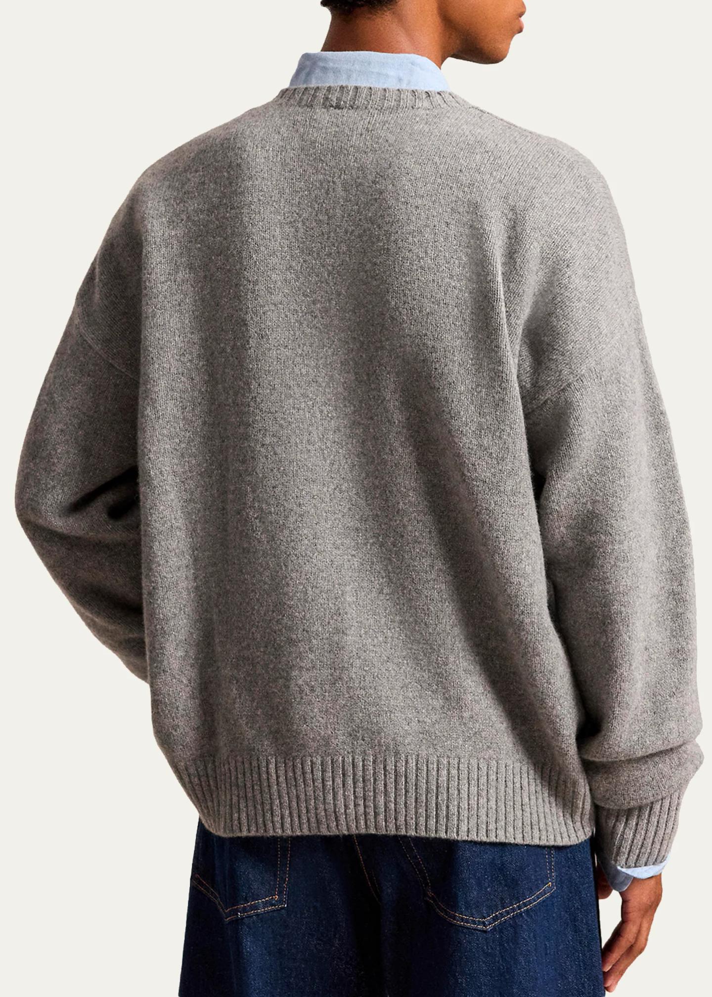 Polo Ralph Lauren Men's Wool-Blend Polo Bear Sweater - Bergdorf Goodman