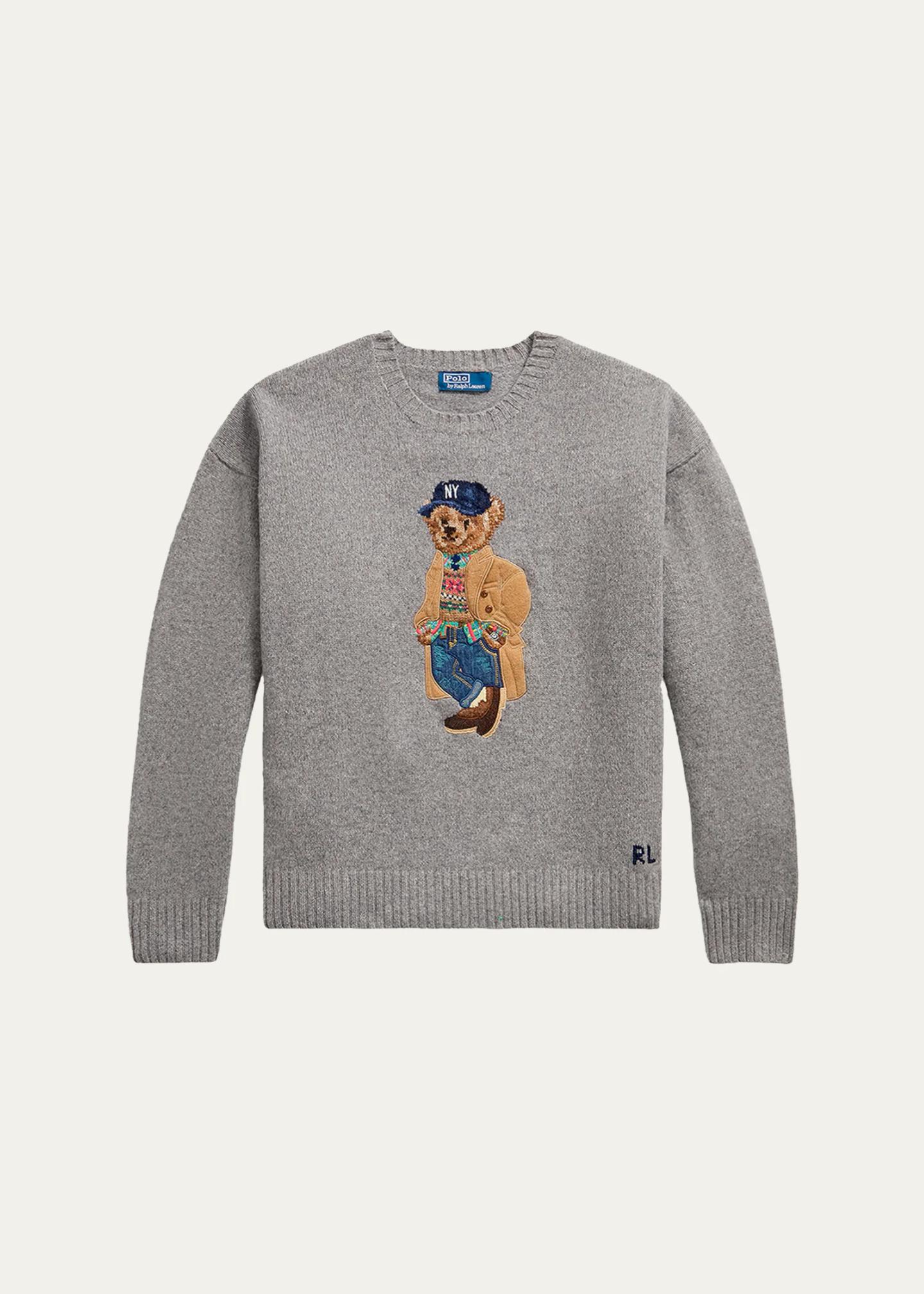 Polo Ralph Lauren Men's Wool-Blend Polo Bear Sweater - Bergdorf Goodman