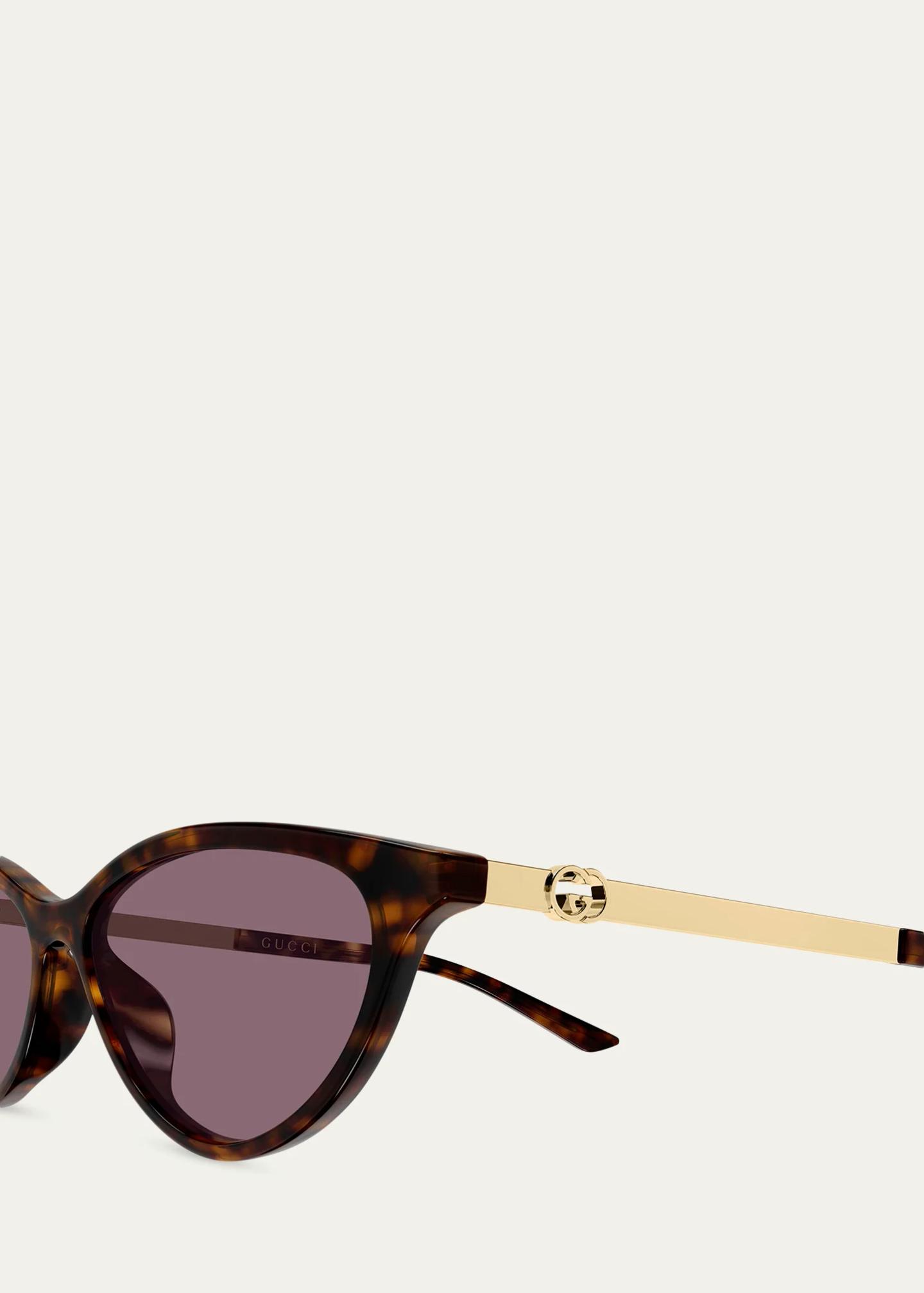 Gucci Generation Interlocking G Bella 54MM Cat Eye Sunglasses ...