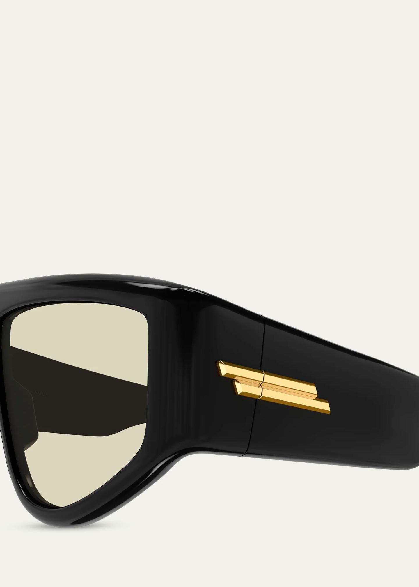 Bottega Veneta Ribbon 59MM Shield Sunglasses - Bergdorf Goodman