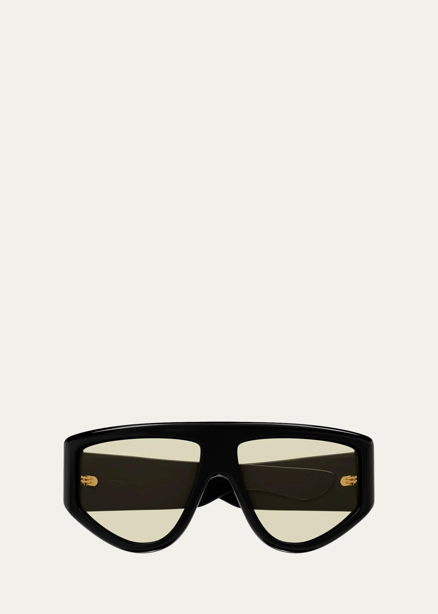 Bottega Veneta Ribbon 59MM Shield Sunglasses - Bergdorf Goodman