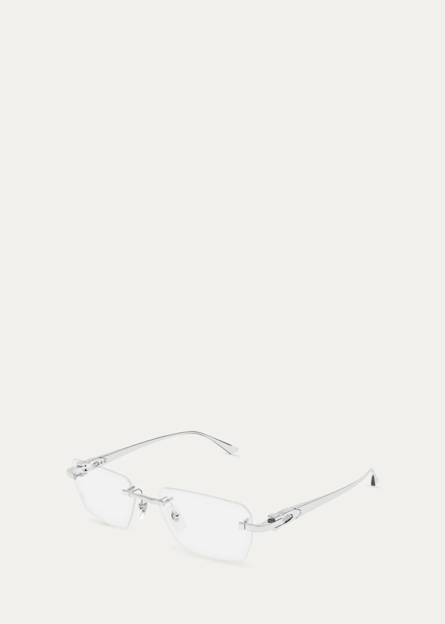 Cartier Men's Rimless Rectangle Sunglasses - Bergdorf Goodman