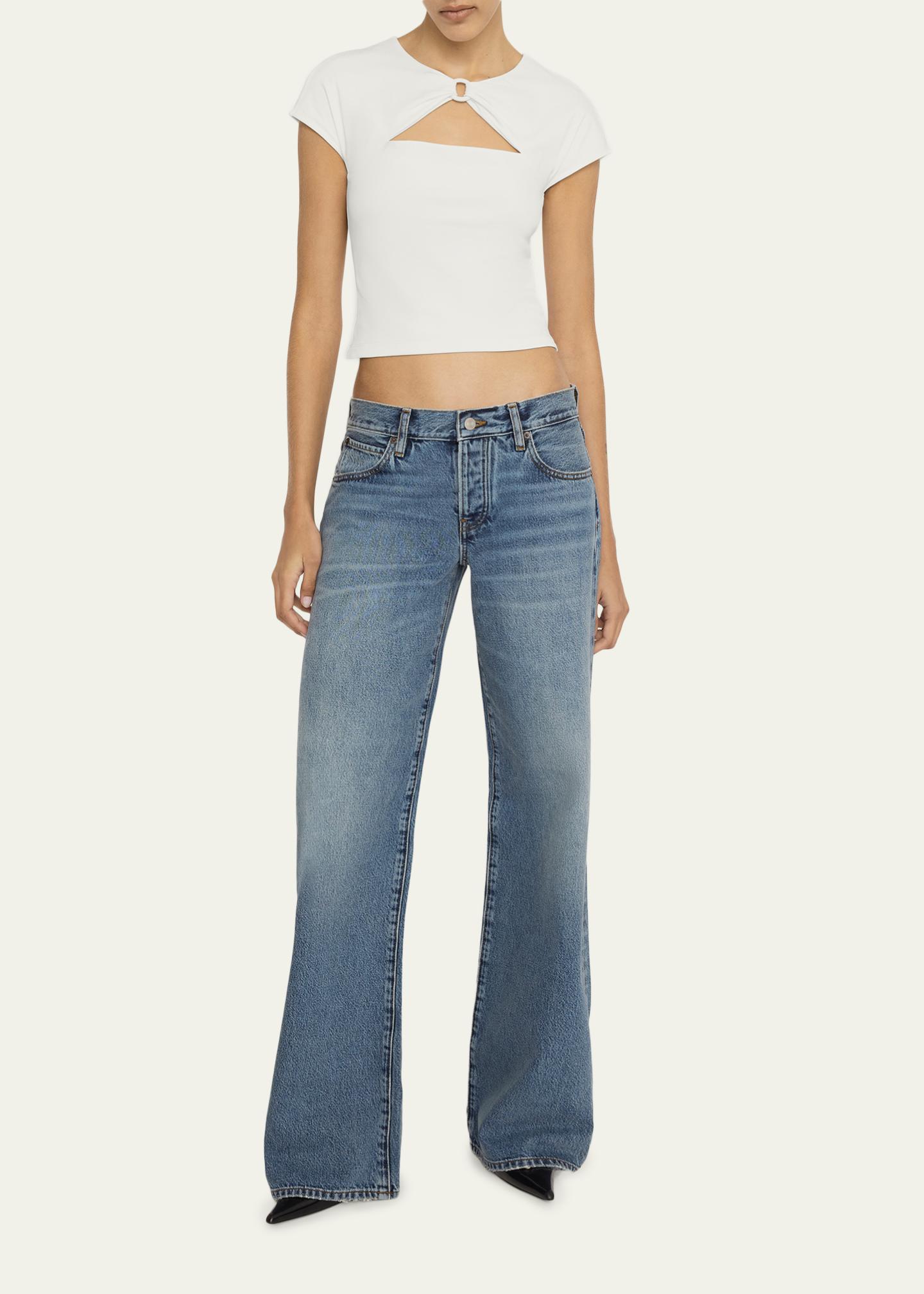 FRAME x Alexandra LeClerc The Leo Jeans - Bergdorf Goodman