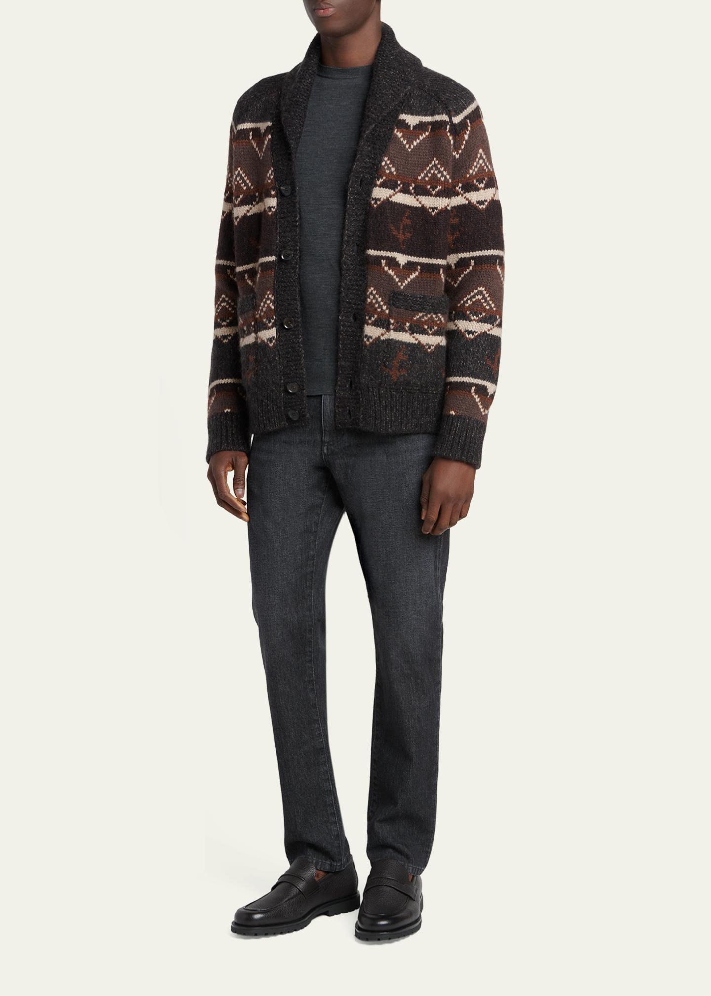 ZEGNA Men's Trofeo Wool Crewneck Sweater - Bergdorf Goodman