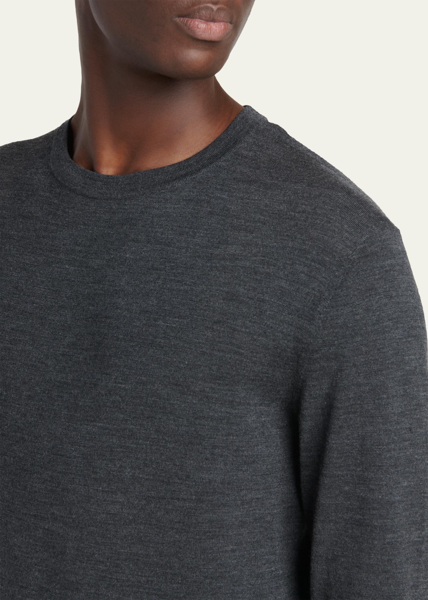 ZEGNA Men's Trofeo Wool Crewneck Sweater - Bergdorf Goodman