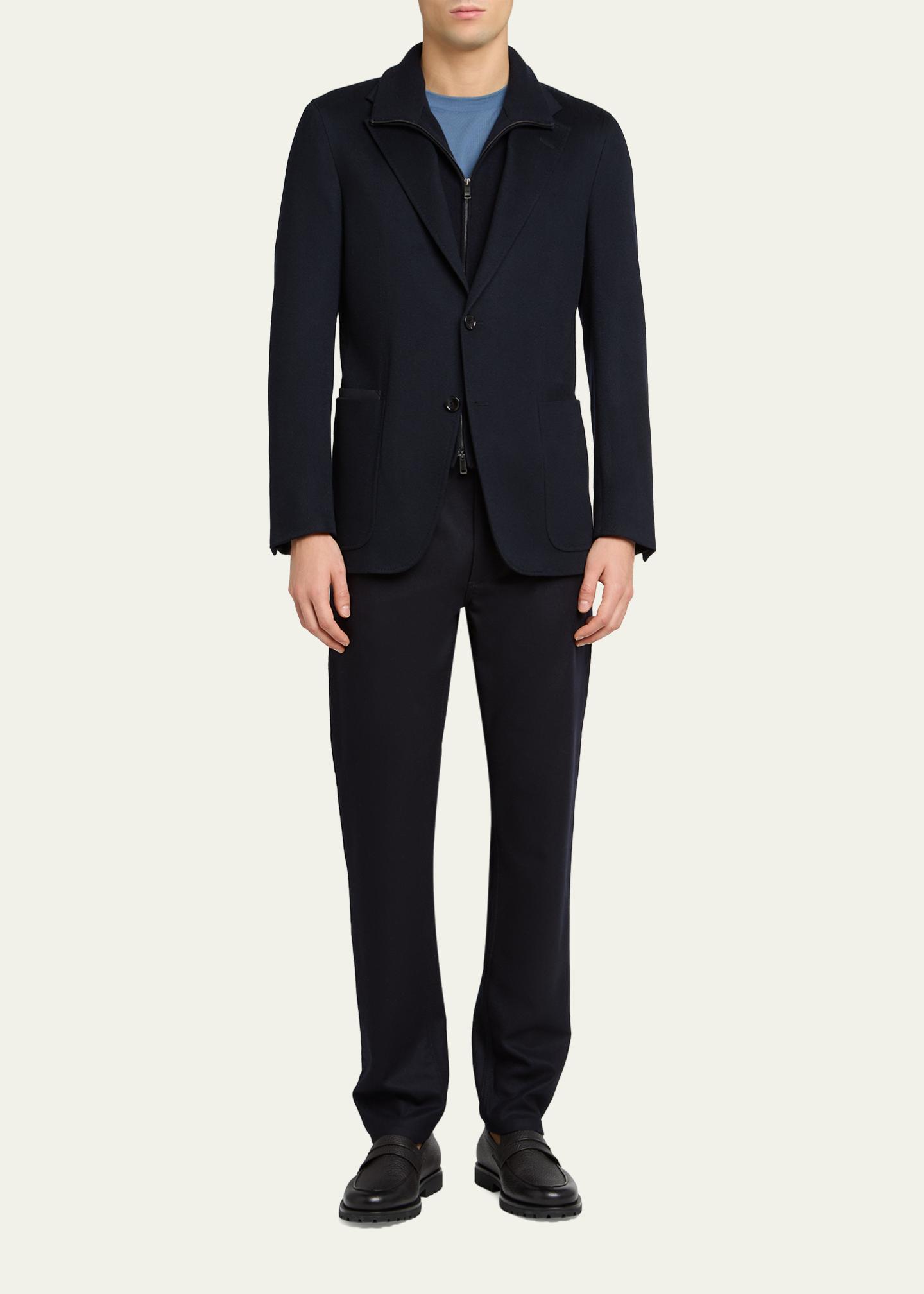 ZEGNA Men's Wool and Cashmere Flannel Five-Pocket Pants - Bergdorf