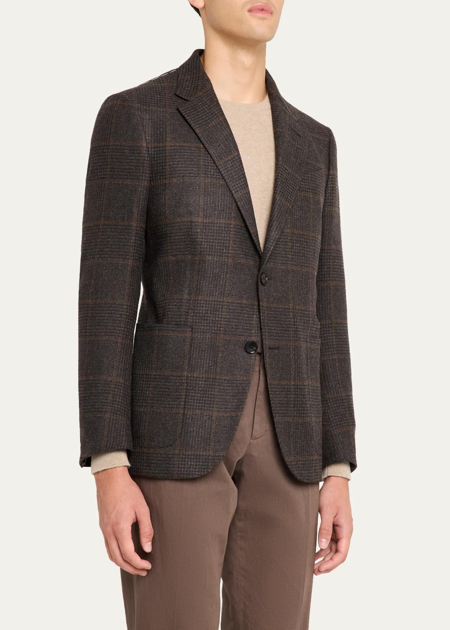 ZEGNA Men's Oasi Cashmere Plaid Single-Breasted Sport Coat - Bergdorf ...