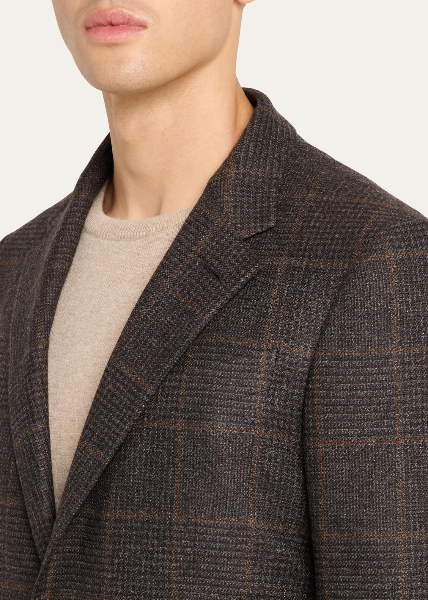 ZEGNA Men's Oasi Cashmere Plaid Single-Breasted Sport Coat - Bergdorf ...