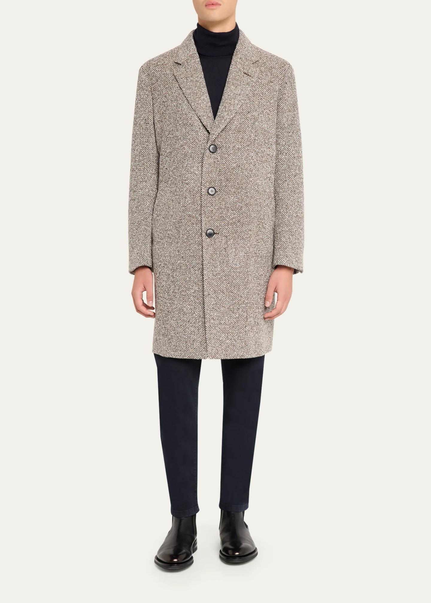 ZEGNA Men's Oasi Cashmere Melange Overcoat - Bergdorf Goodman