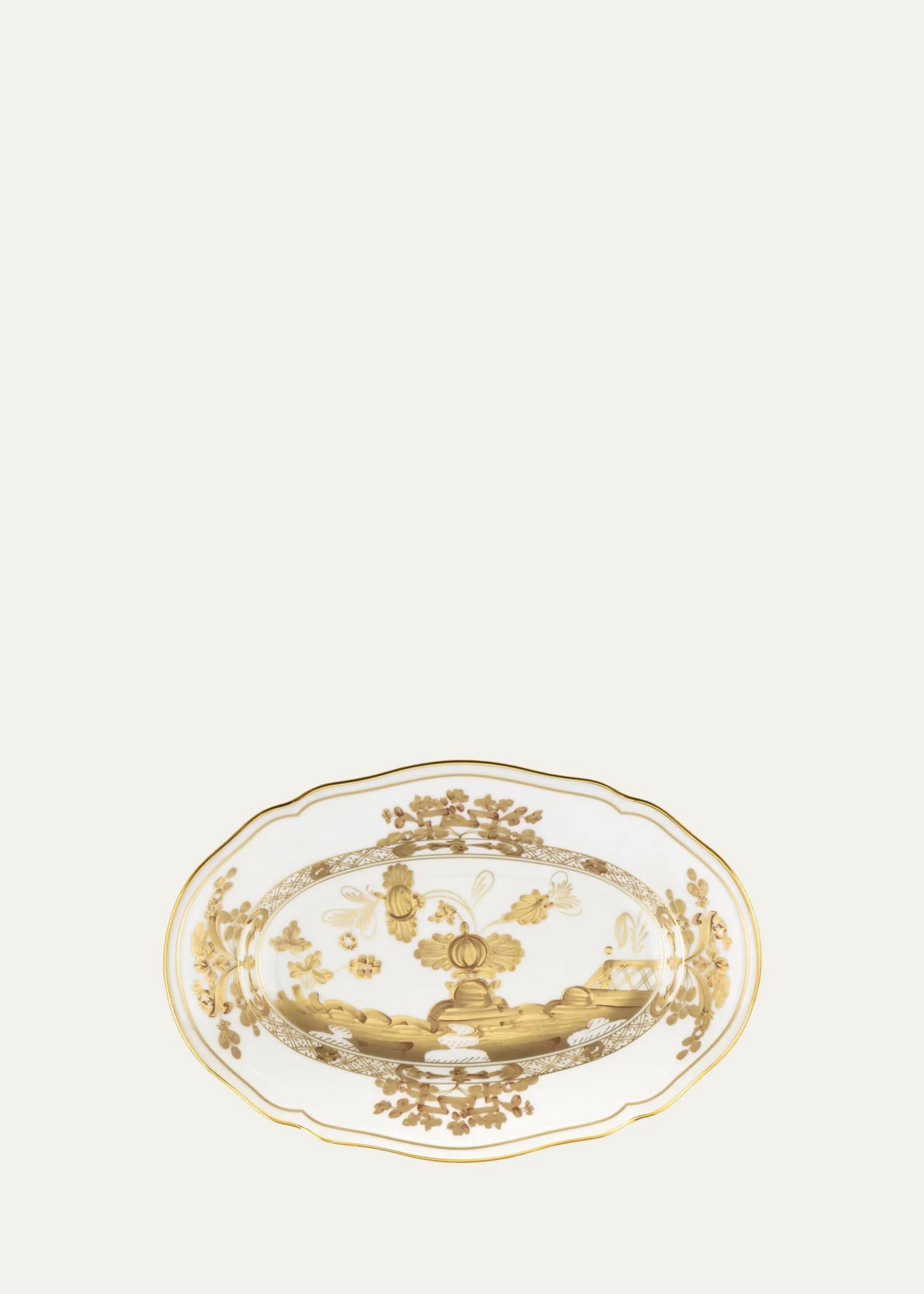 Ginori 1735 Aurum Painted Porcelain Pickle Dish - Bergdorf Goodman