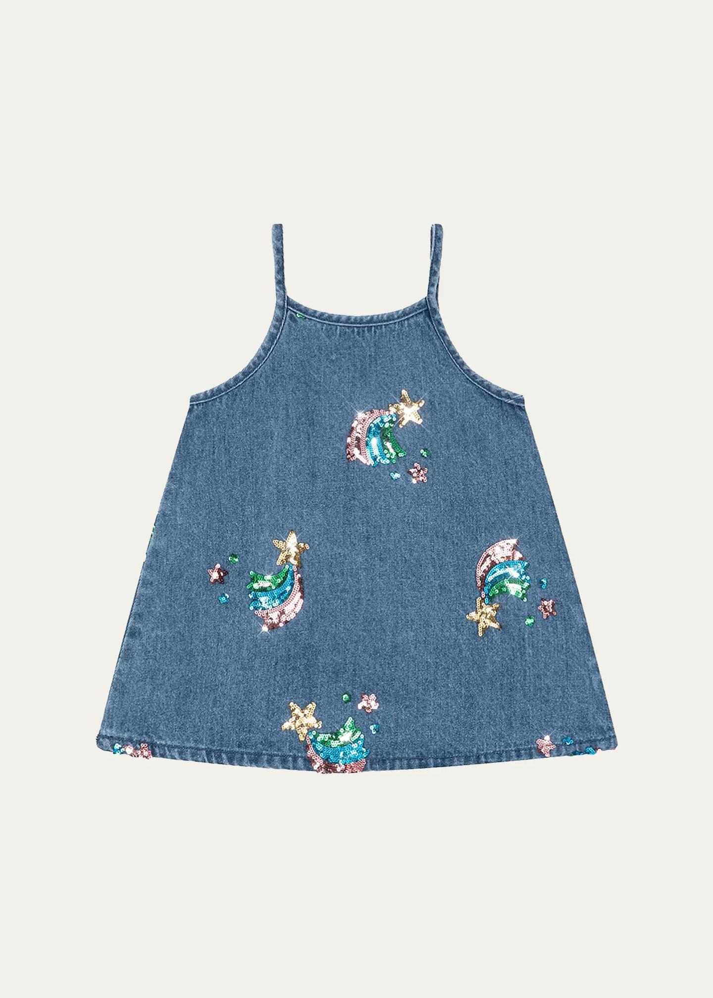 little girls denim dress Konges Slojd Baby Girl's, Girl's & Girl's Magot Sequined Frock Length:28