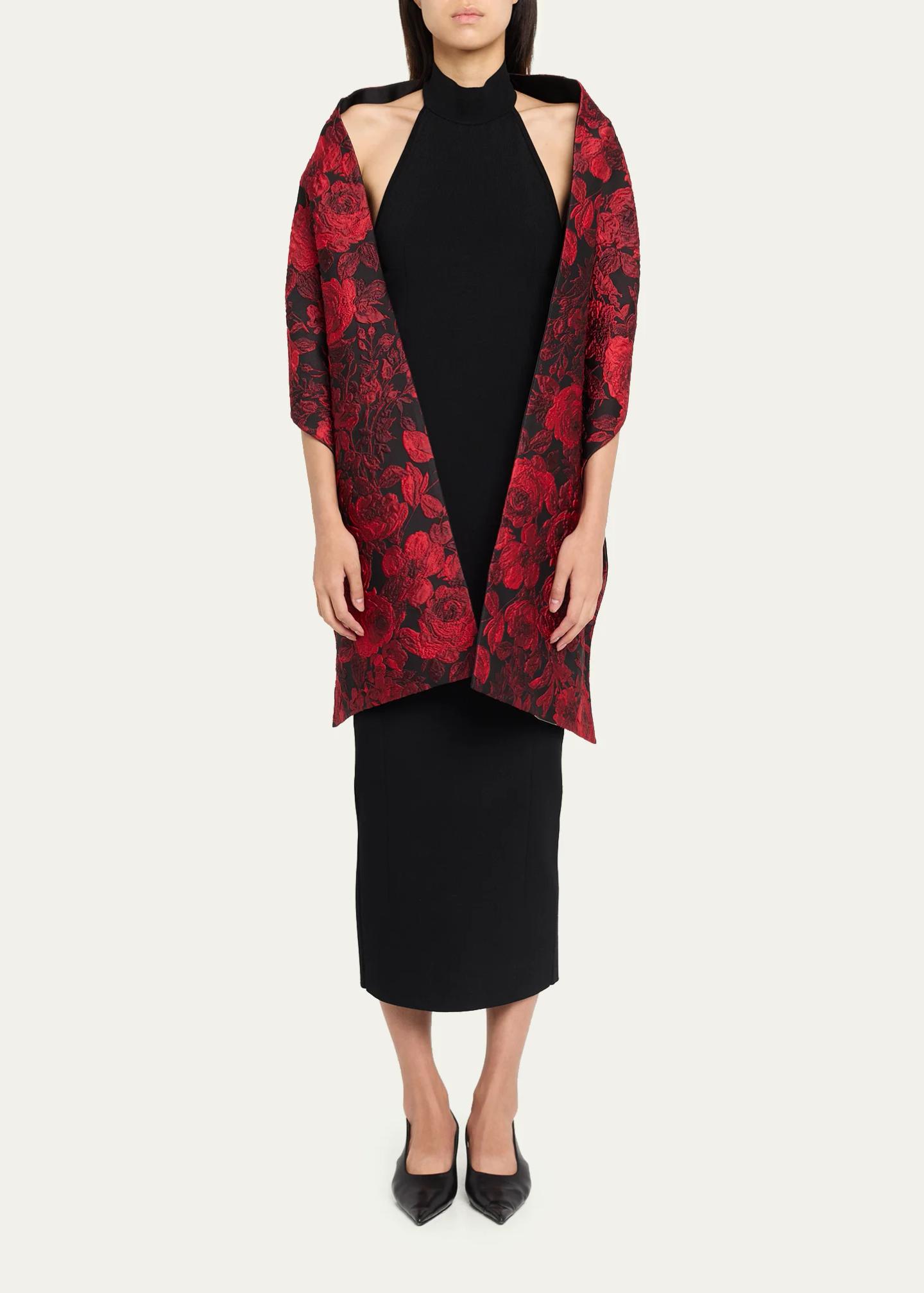 Michael Kors Collection Rose Silk-Blend Stole - Bergdorf Goodman