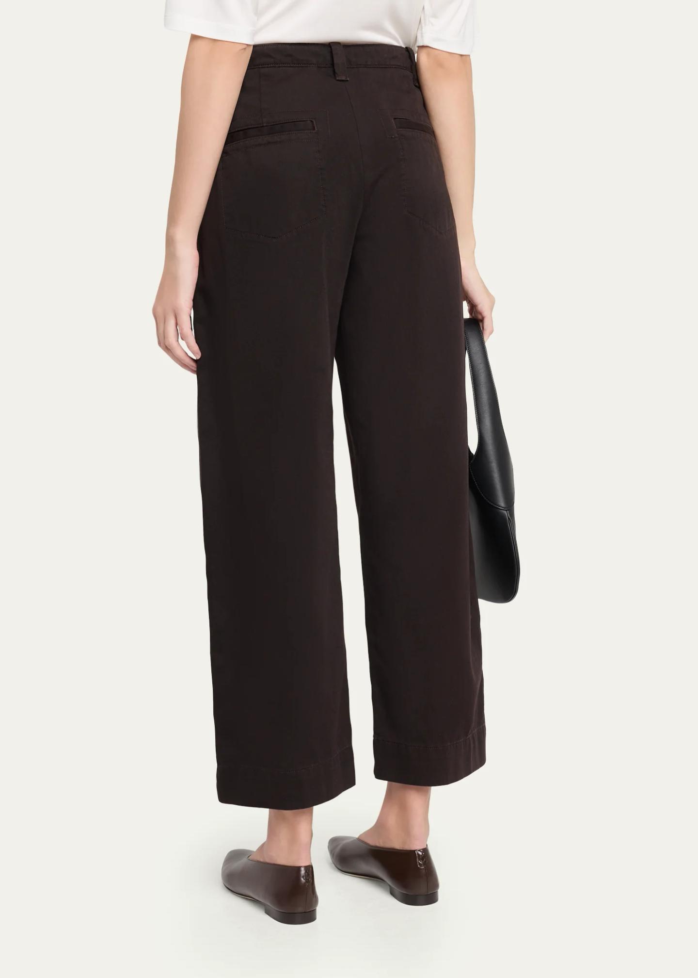 Vince Washed Cotton Twill Mid-Rise Utility Pants - Bergdorf Goodman