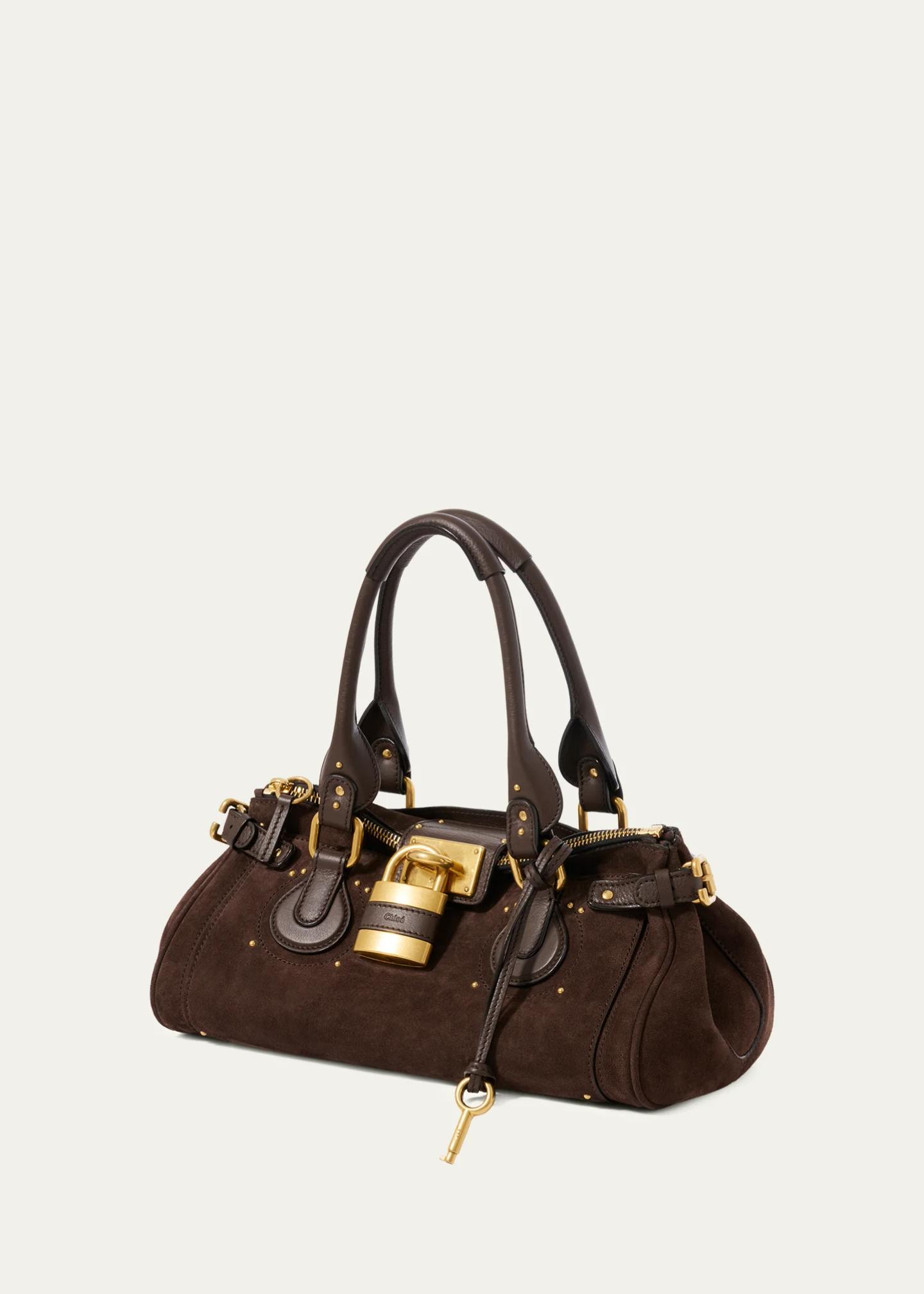 Chloe Paddington Suede Shoulder Bag - Bergdorf Goodman