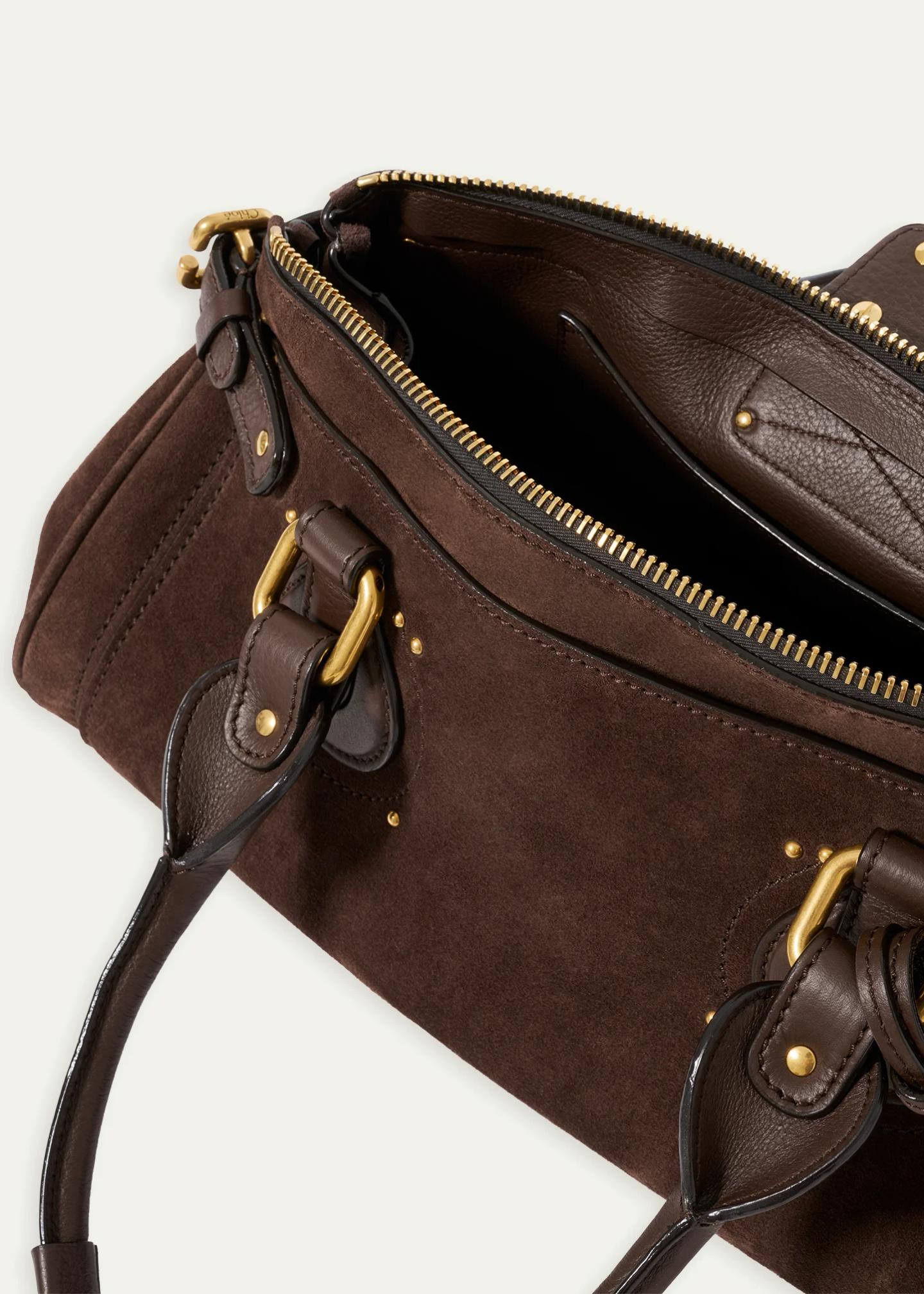 Chloe Paddington Suede Shoulder Bag - Bergdorf Goodman