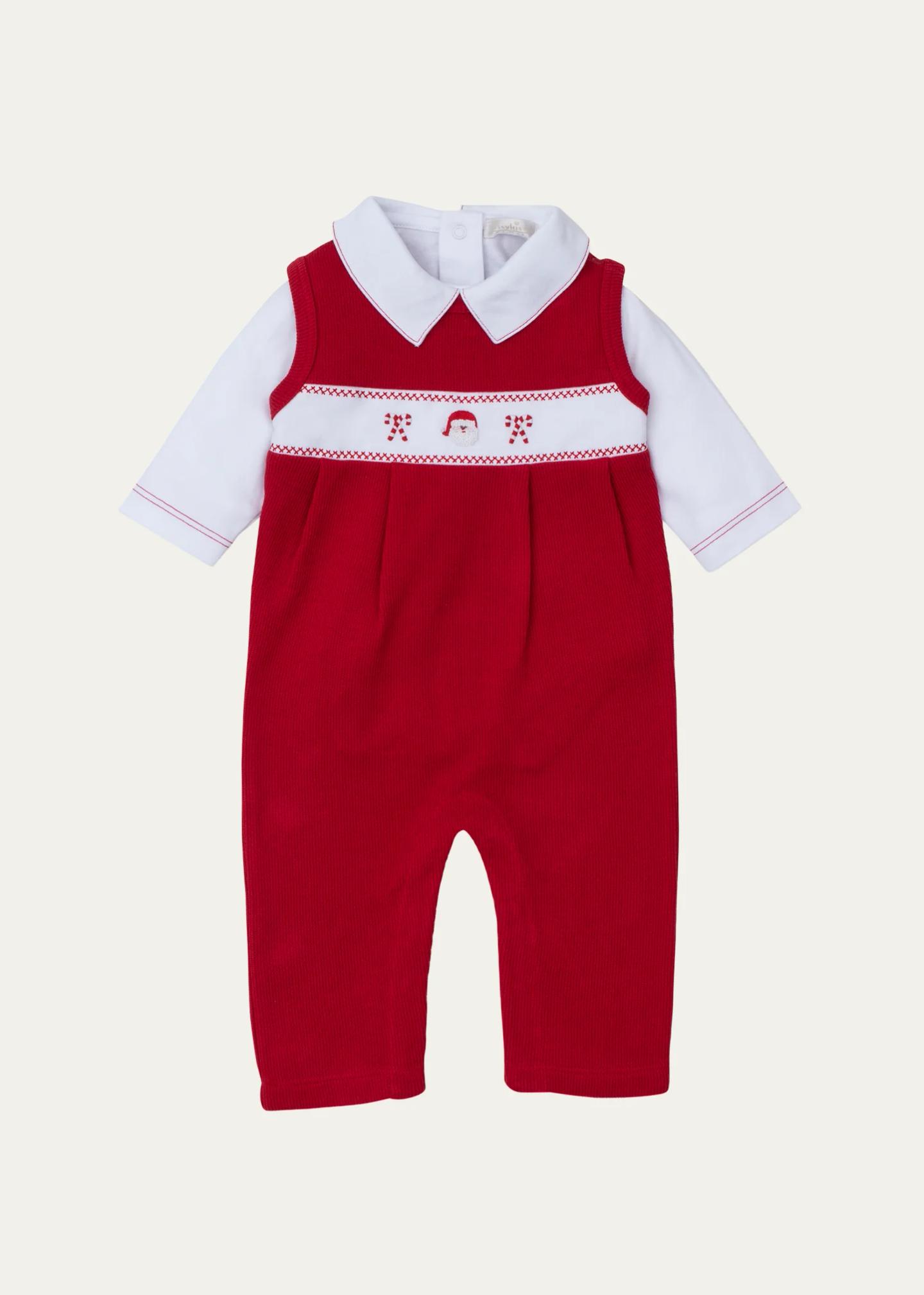 Kissy Kissy Boy's CLB Holiday Medley Christmas Tree Overalls & Bodysuit ...