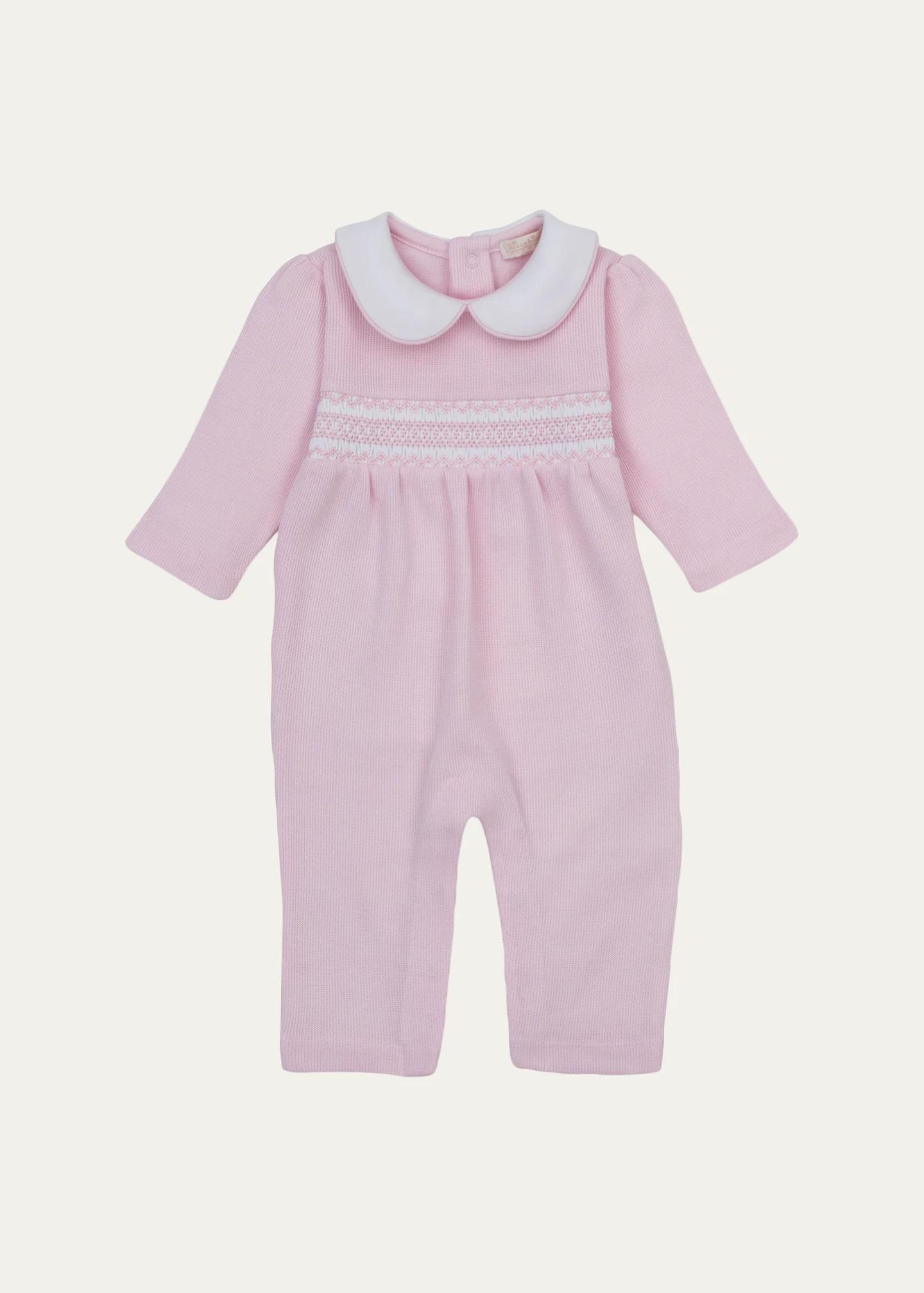 Kissy Kissy Baby Girl's Embroidered Cotton Coverall - Bergdorf Goodman