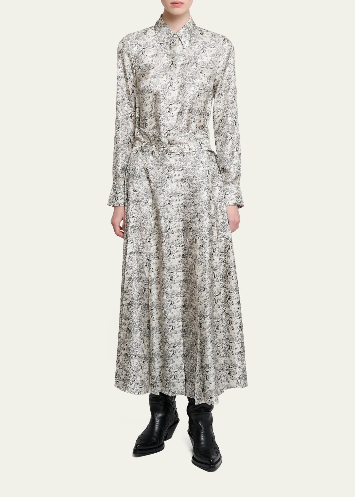 Gabriela Hearst Cruz Printed Silk Twill Button-Down Shirt - Bergdorf ...