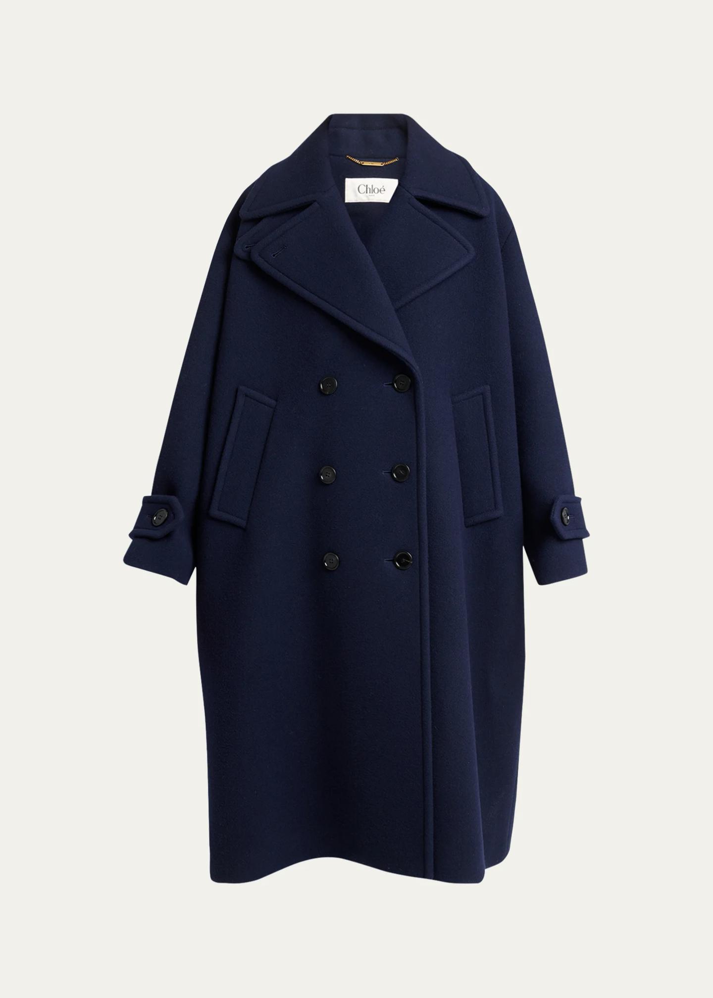 Chloe Virgin Wool-Blend Double-Breasted Coat - Bergdorf Goodman