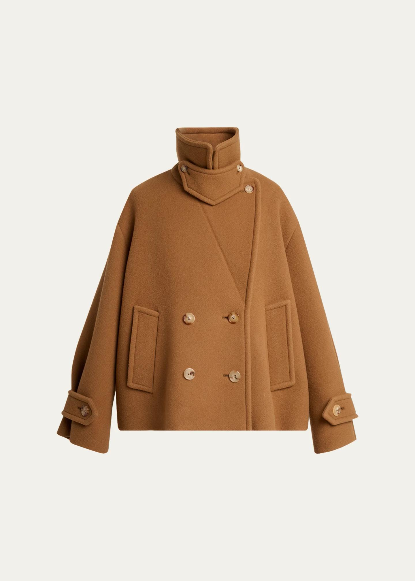 Chloe Virgin Wool-Blend Double-Breasted Peacoat - Bergdorf Goodman
