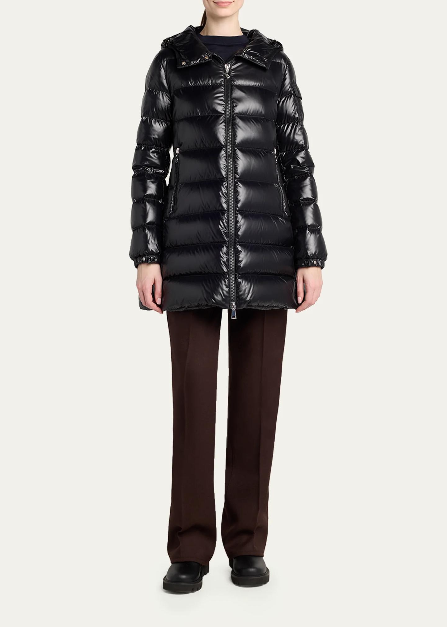 Moncler Courcelles Hooded Mid-Length Down Jacket - Bergdorf Goodman