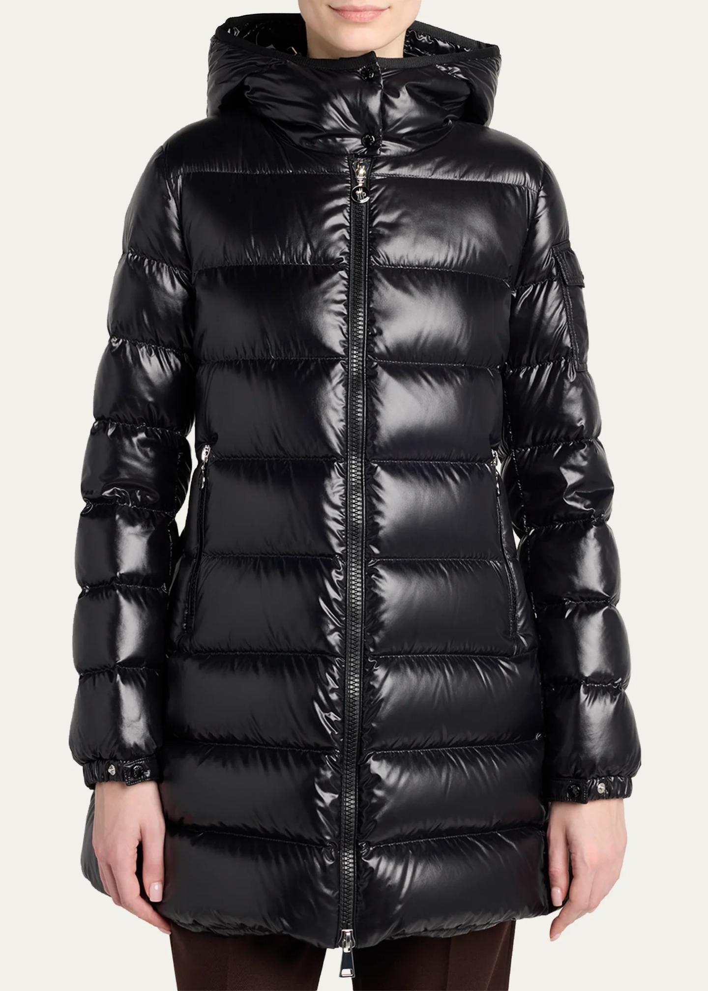 Moncler Courcelles Hooded Mid-Length Down Jacket - Bergdorf Goodman