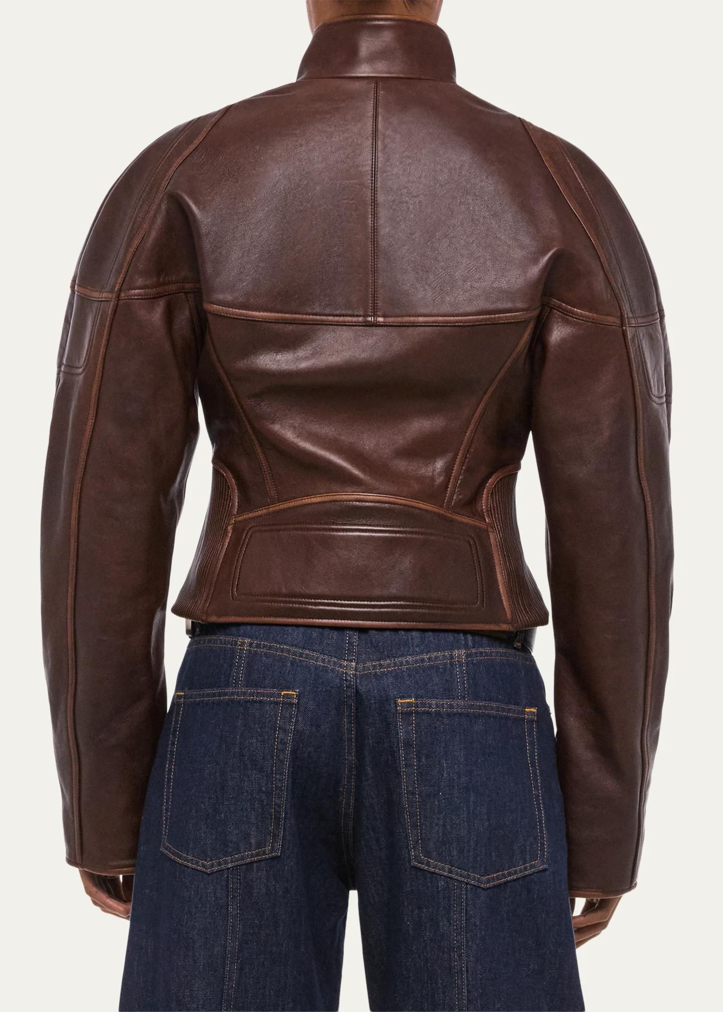 Helmut Lang Leather Saddle Jacket - Bergdorf Goodman