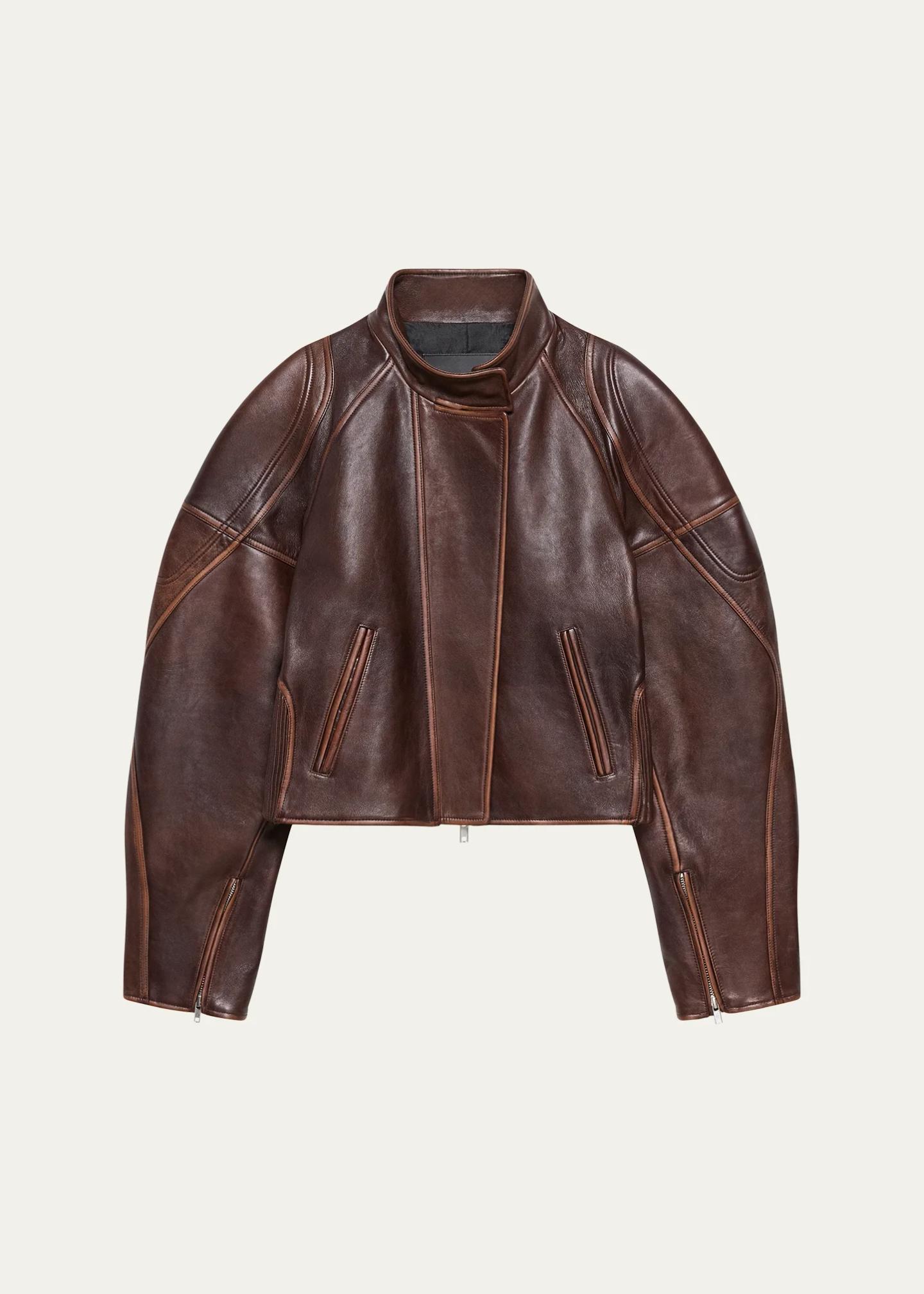 Helmut Lang Leather Saddle Jacket - Bergdorf Goodman