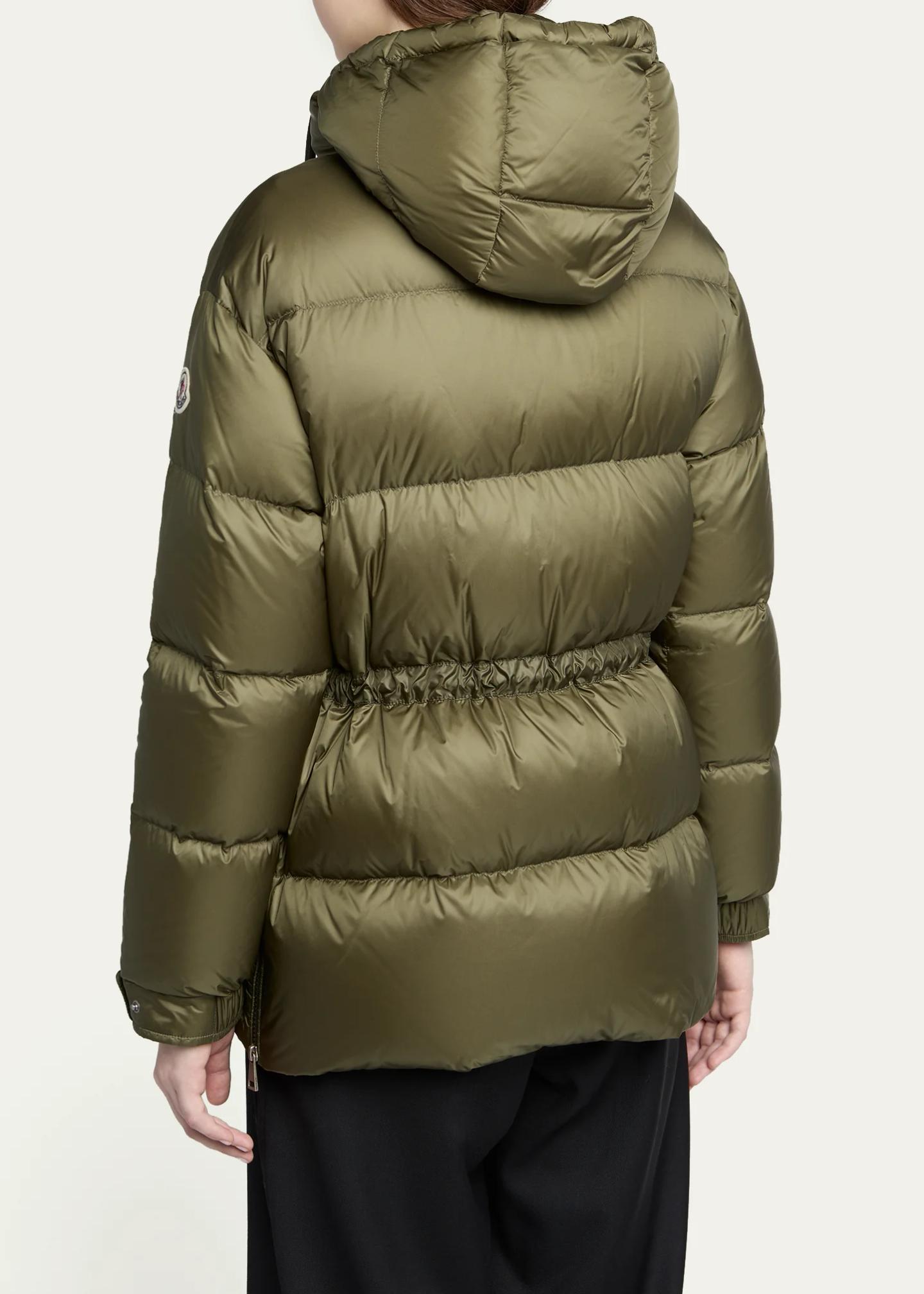 Moncler Sesie Hooded Mid-Length Down Jacket - Bergdorf Goodman