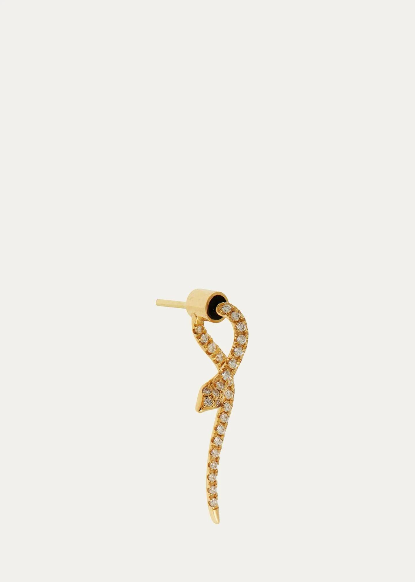 Ileana Makri 18K Yellow Gold Boa Earrings with Diamonds - Bergdorf Goodman