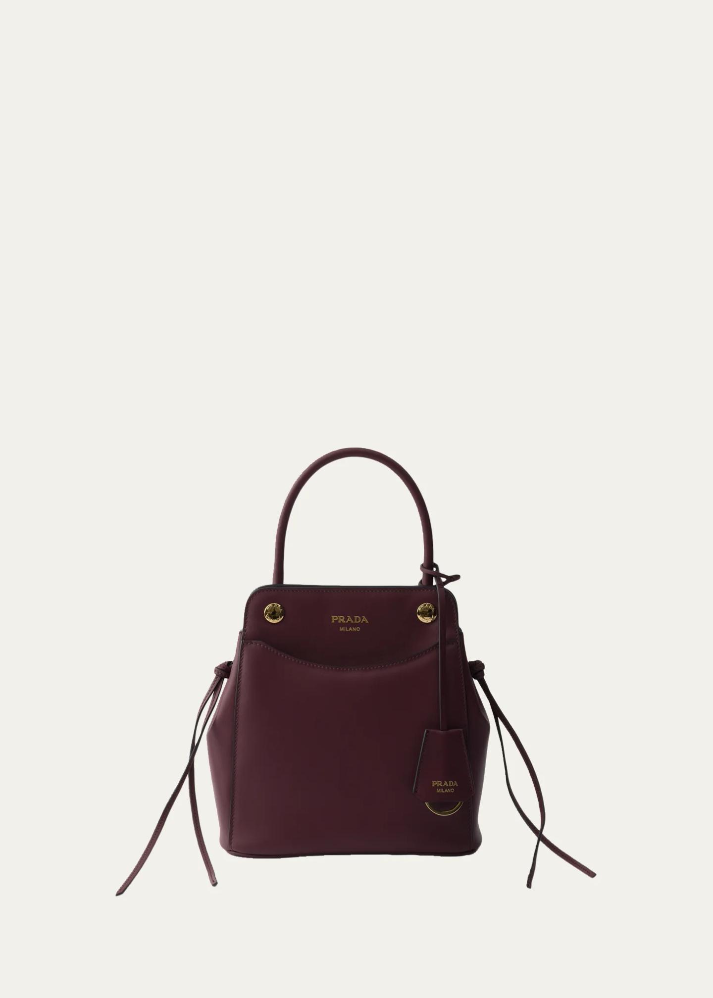 Prada Carry Leather Top-Handle Bag - Bergdorf Goodman