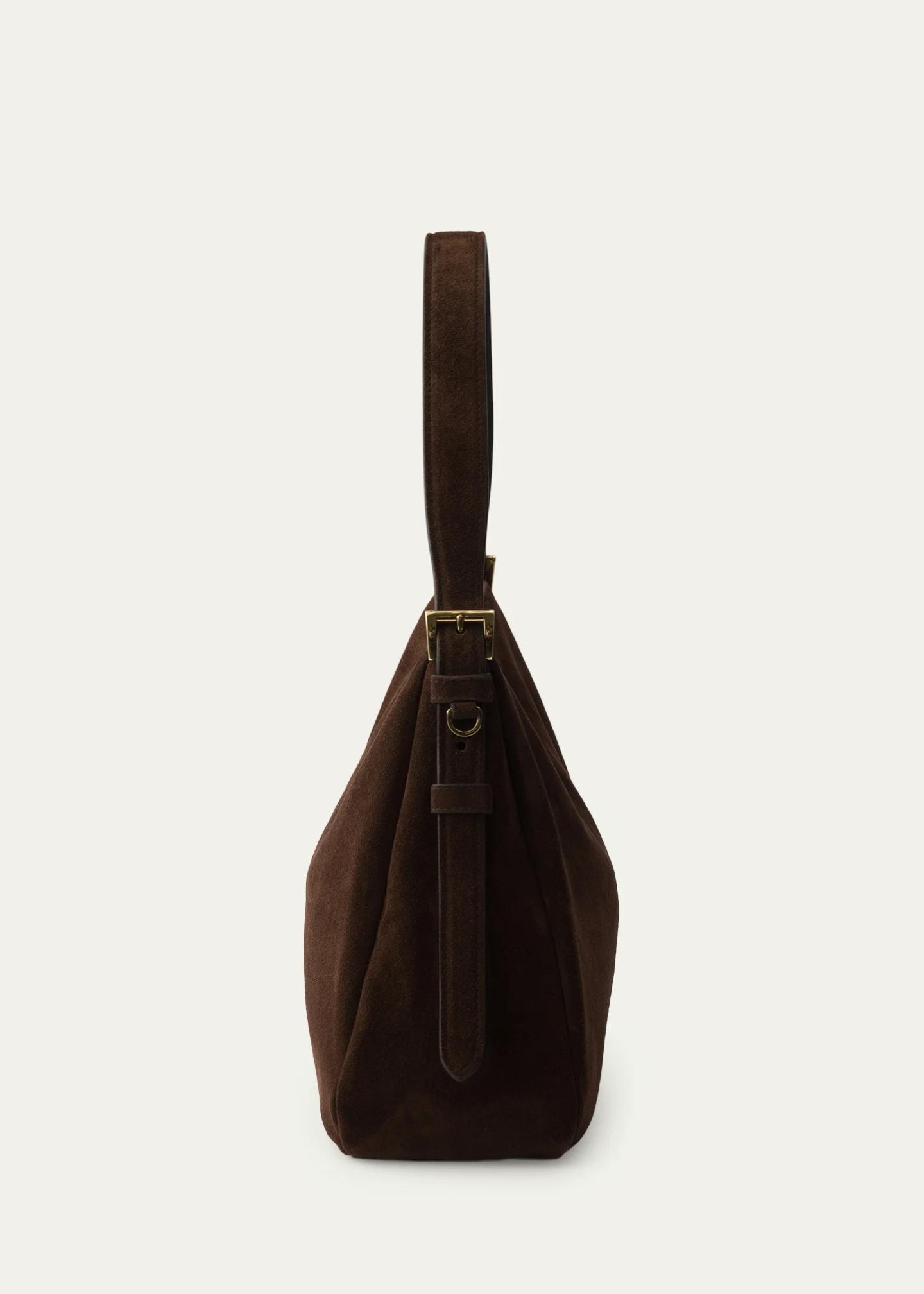 Prada Aimee Medium Suede Shoulder Bag - Bergdorf Goodman