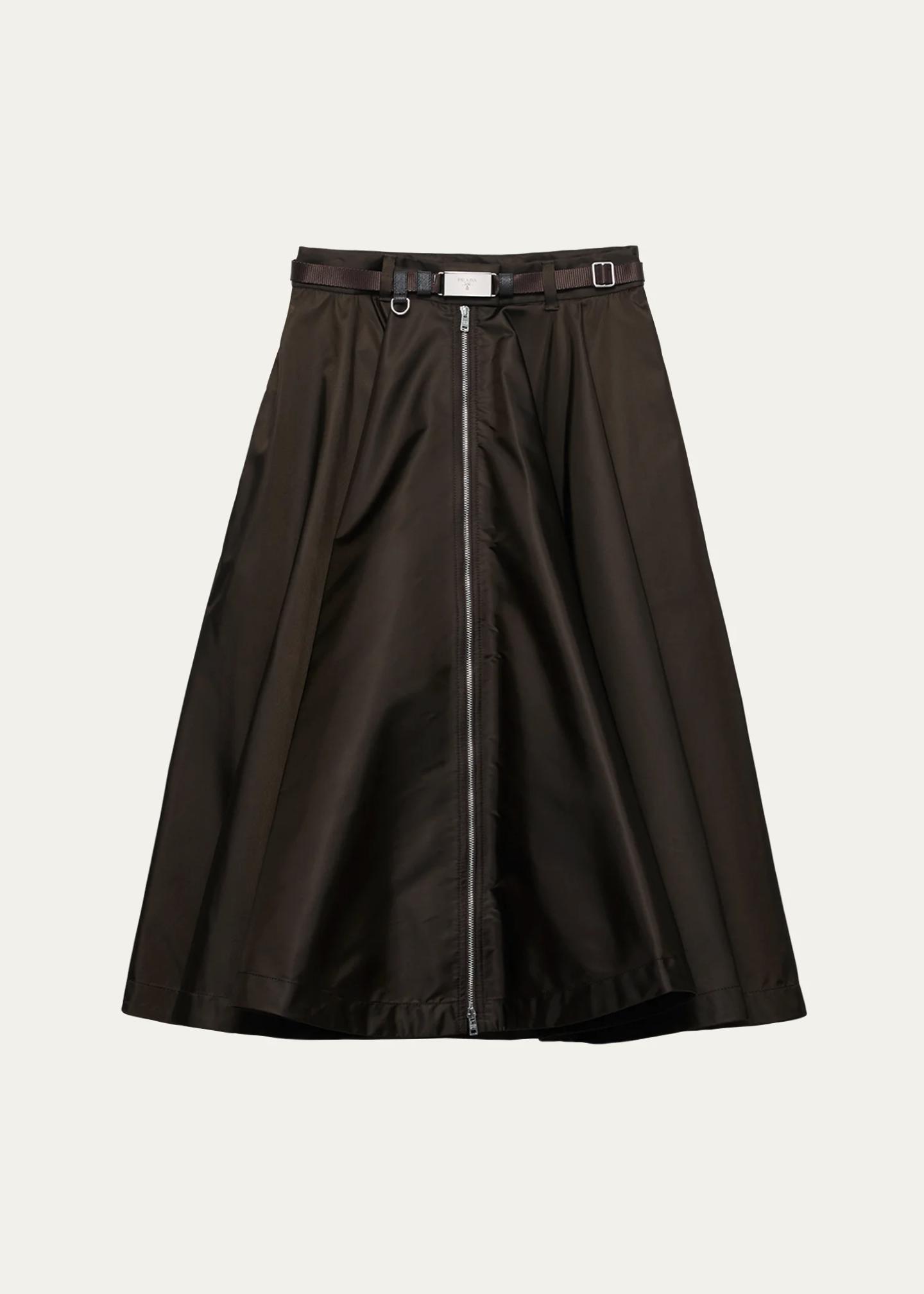 Prada Belted A-Line Skirt - Bergdorf Goodman