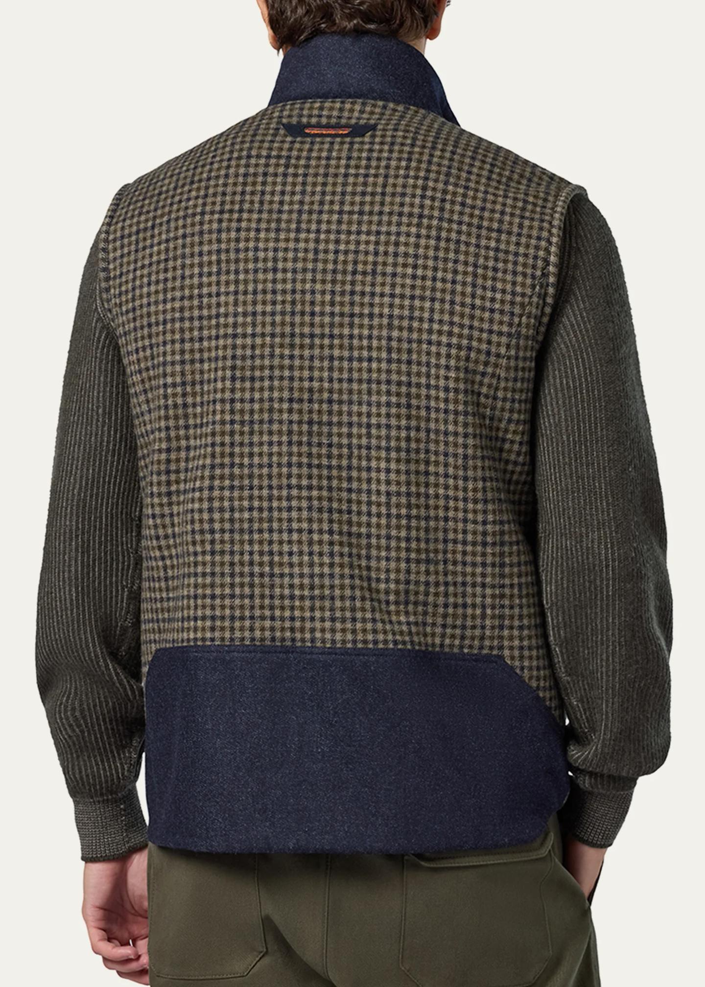 Sease Men's Reversible Wool Full-Zip Vest - Bergdorf Goodman