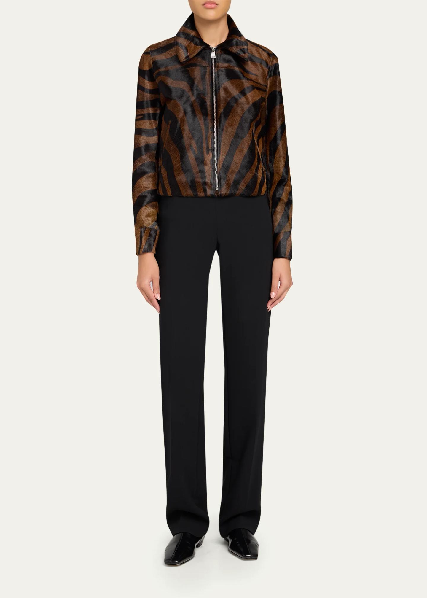 SIMKHAI Daria Zebra Calf Hair Jacket - Bergdorf Goodman
