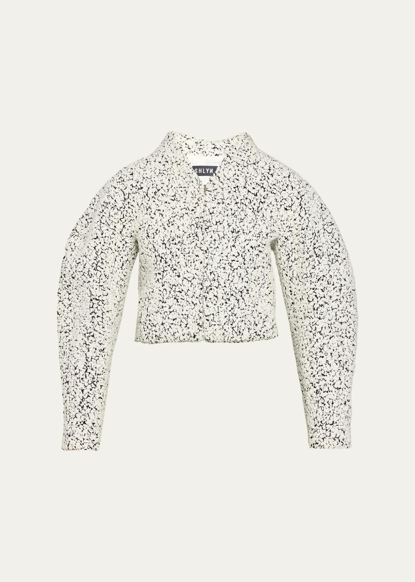 ASHLYN Snowy Boucle High-Low Coat - Bergdorf Goodman