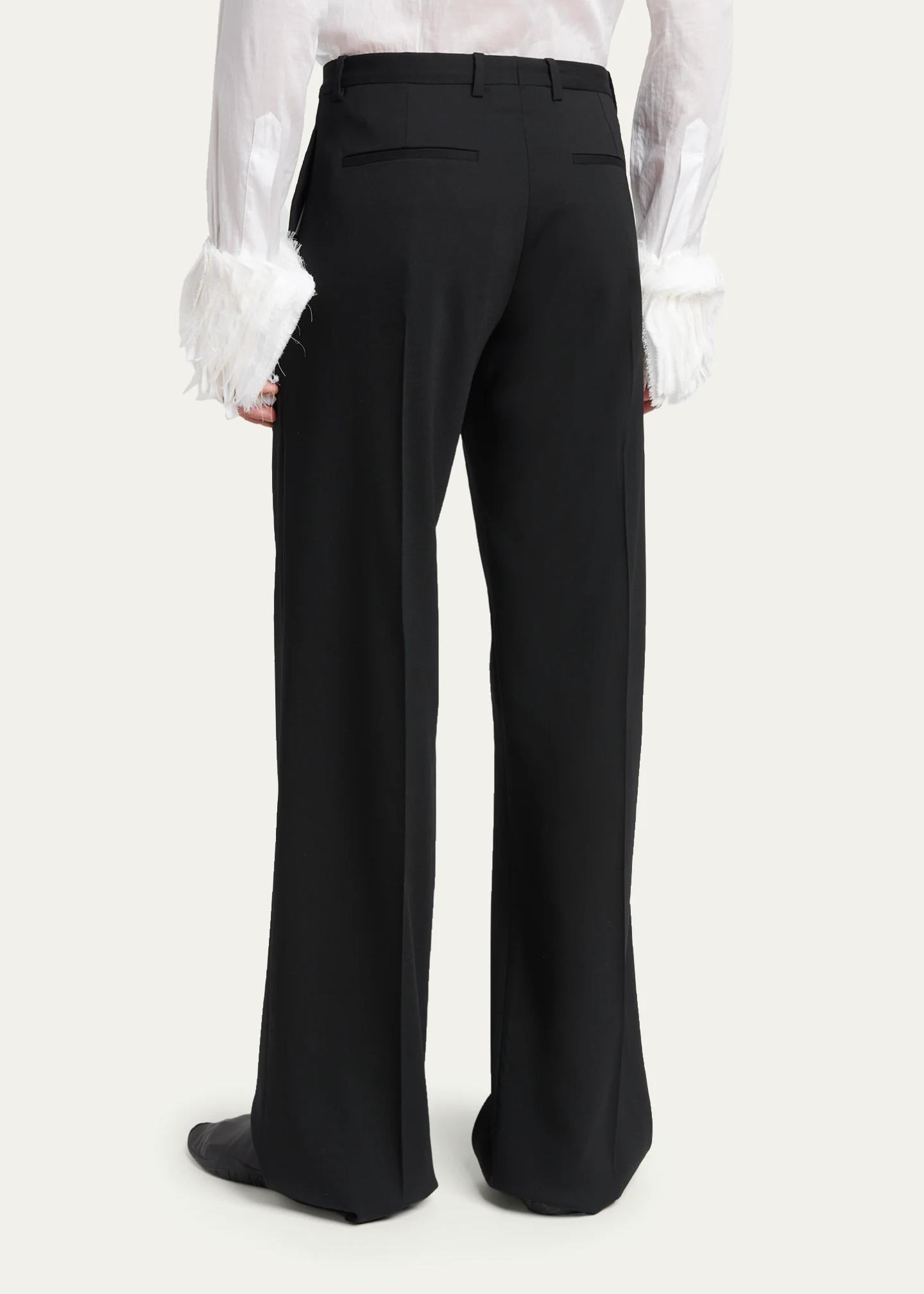 Jil Sander Men's Wool Blend Wide-Leg Trousers - Bergdorf Goodman