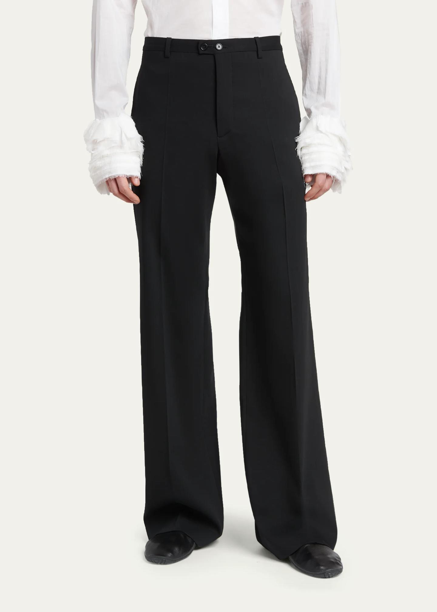 Jil Sander Men's Wool Blend Wide-Leg Trousers - Bergdorf Goodman
